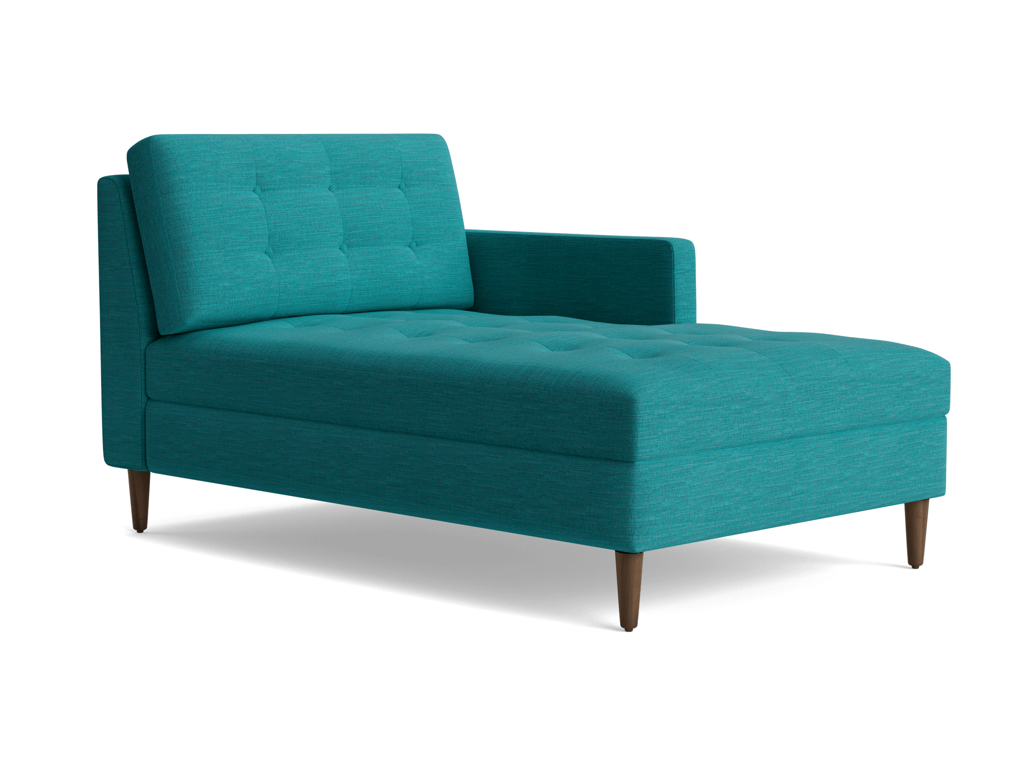 eliot single arm chaise lucky turquoise