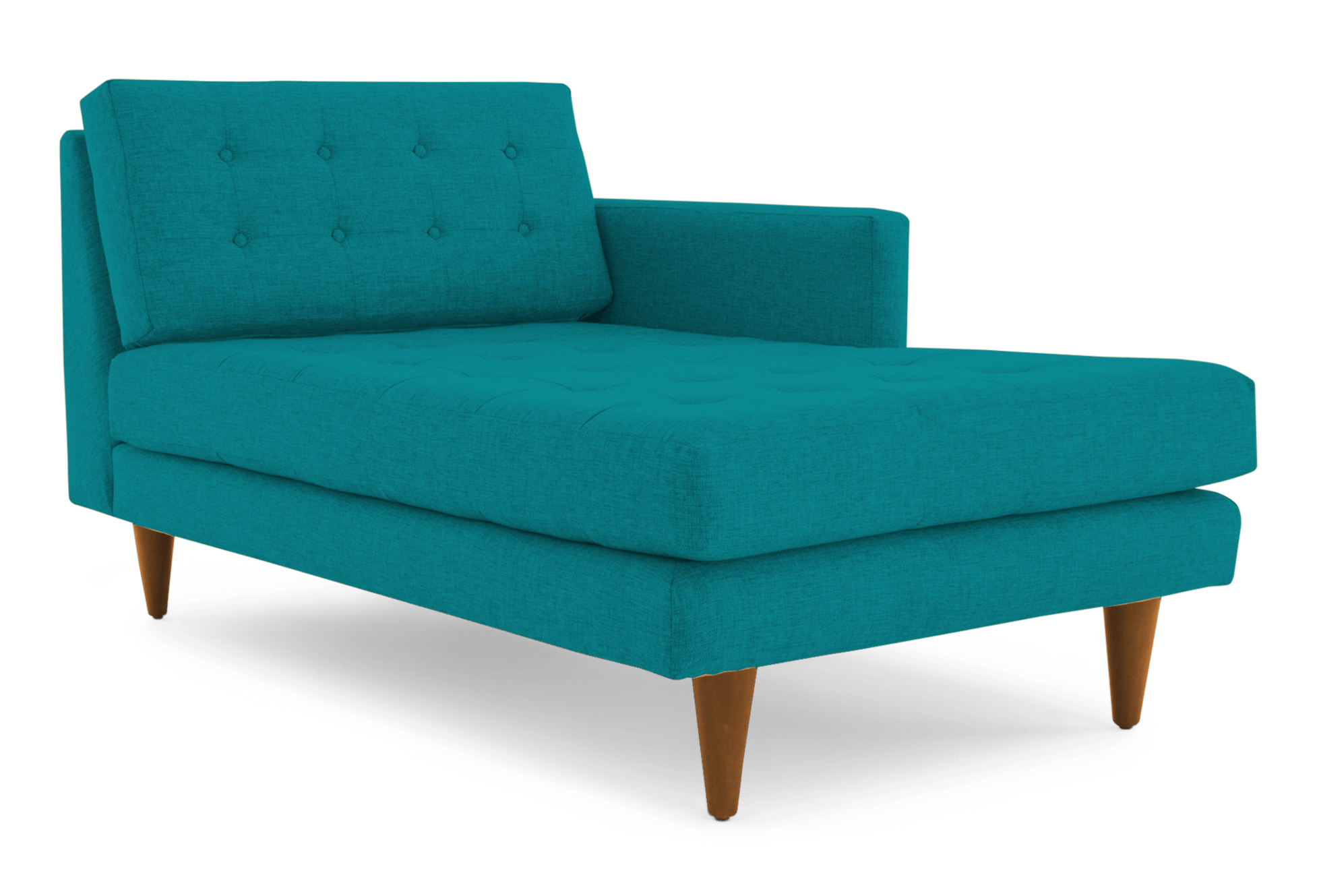 eliot single arm chaise lucky turquoise