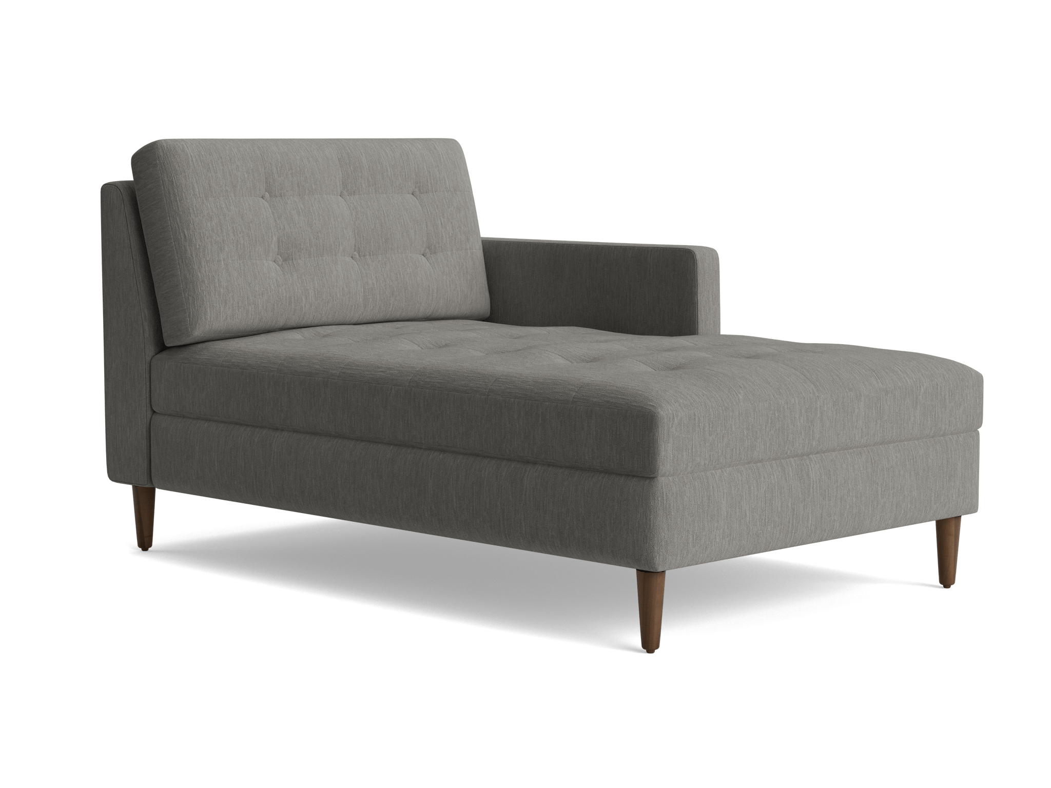 eliot single arm chaise bentley pewter