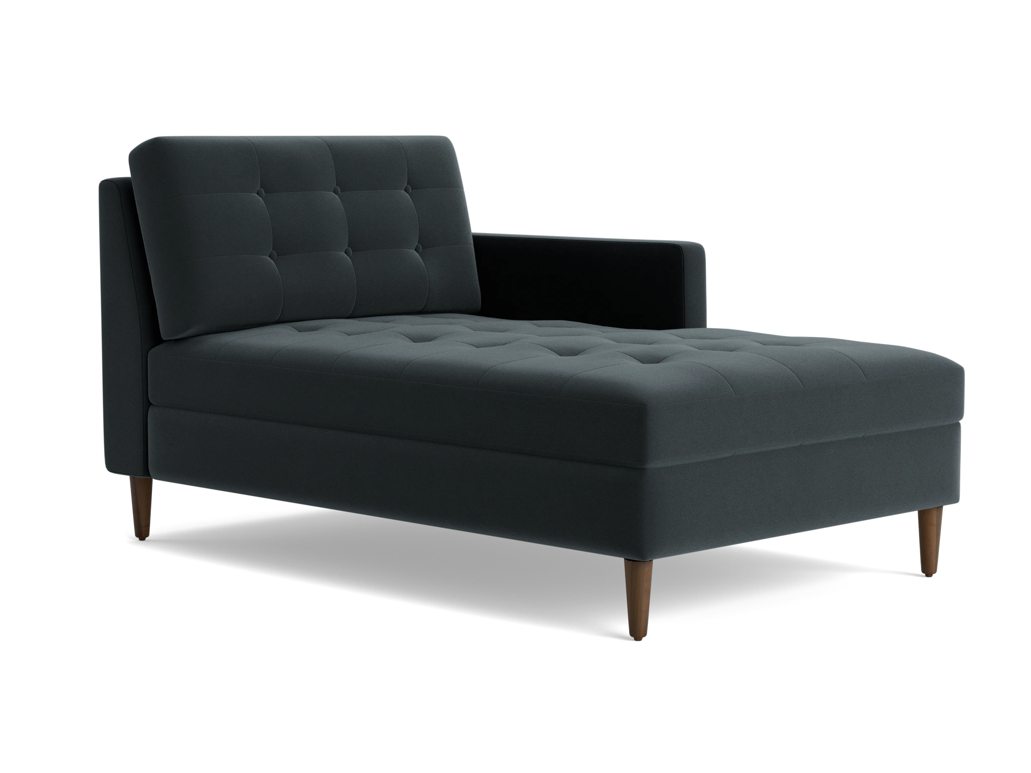eliot single arm chaise royale gunmetal