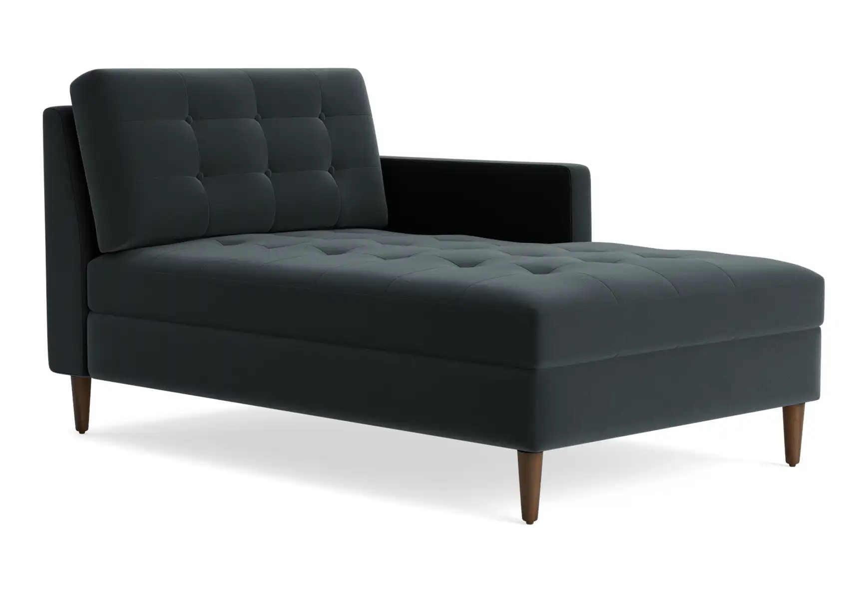 eliot single arm chaise royale gunmetal