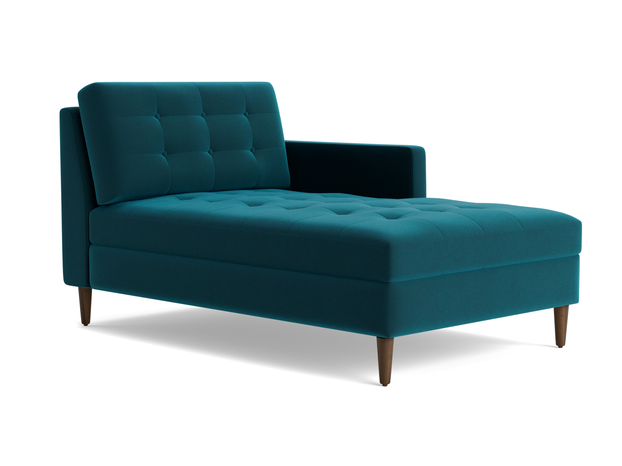 eliot single arm chaise royale peacock