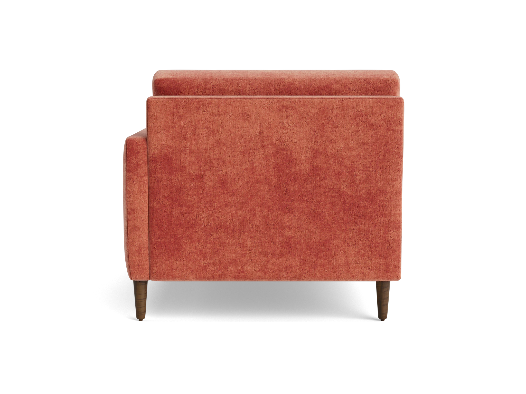 eliot single arm chaise plush terra rose