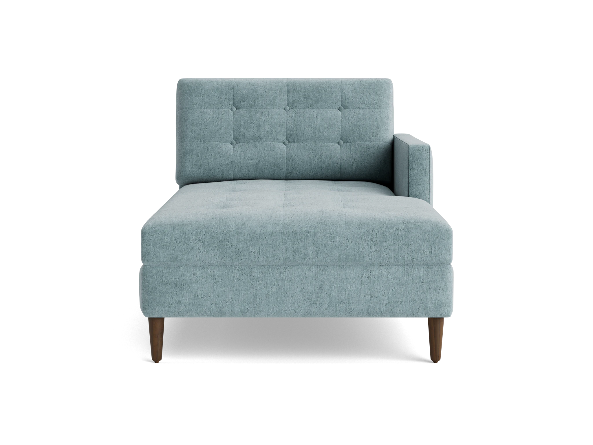 eliot single arm chaise plush mist