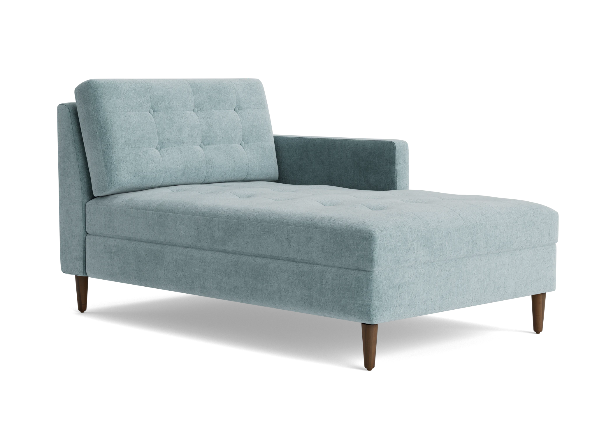 eliot single arm chaise plush mist