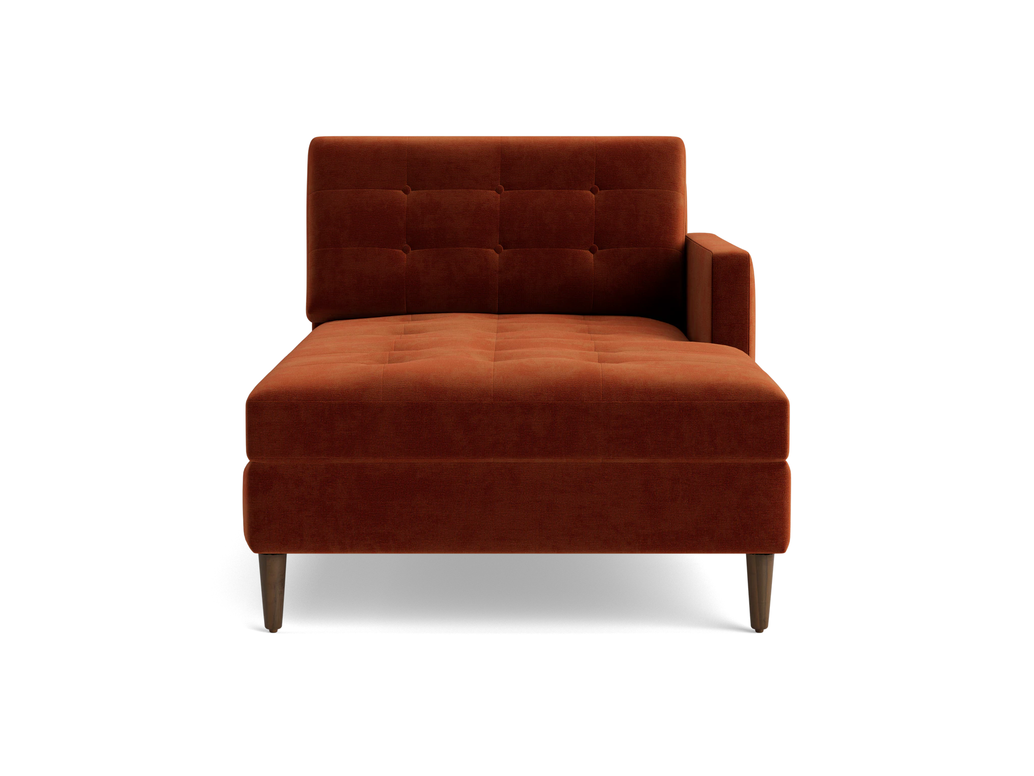 eliot single arm chaise harper cinnamon