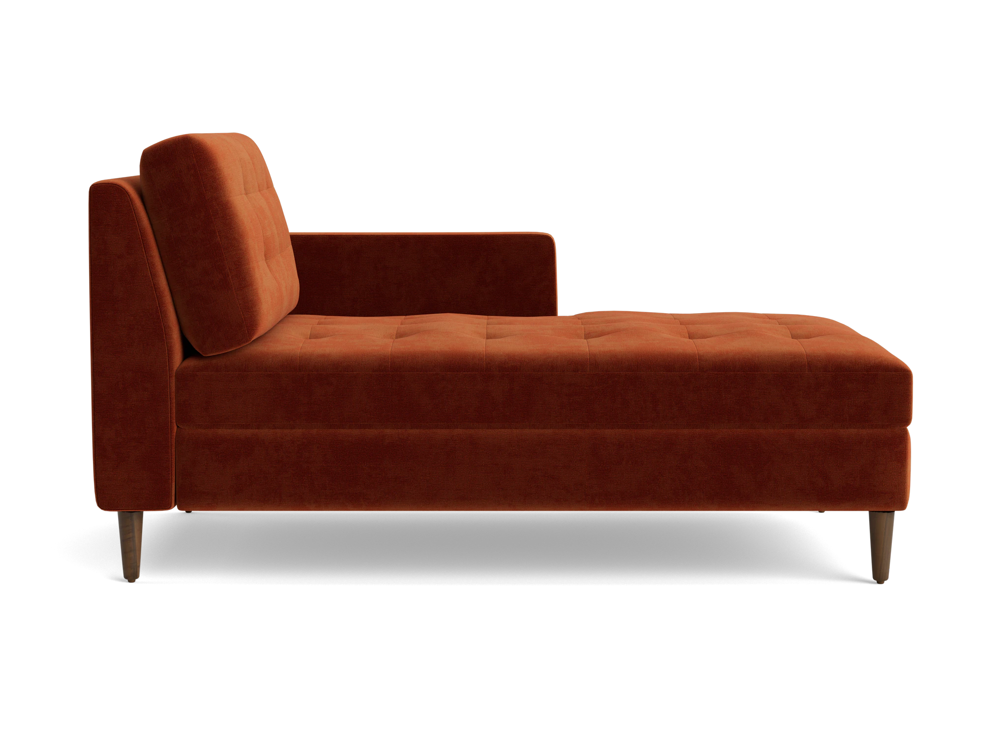 eliot single arm chaise harper cinnamon