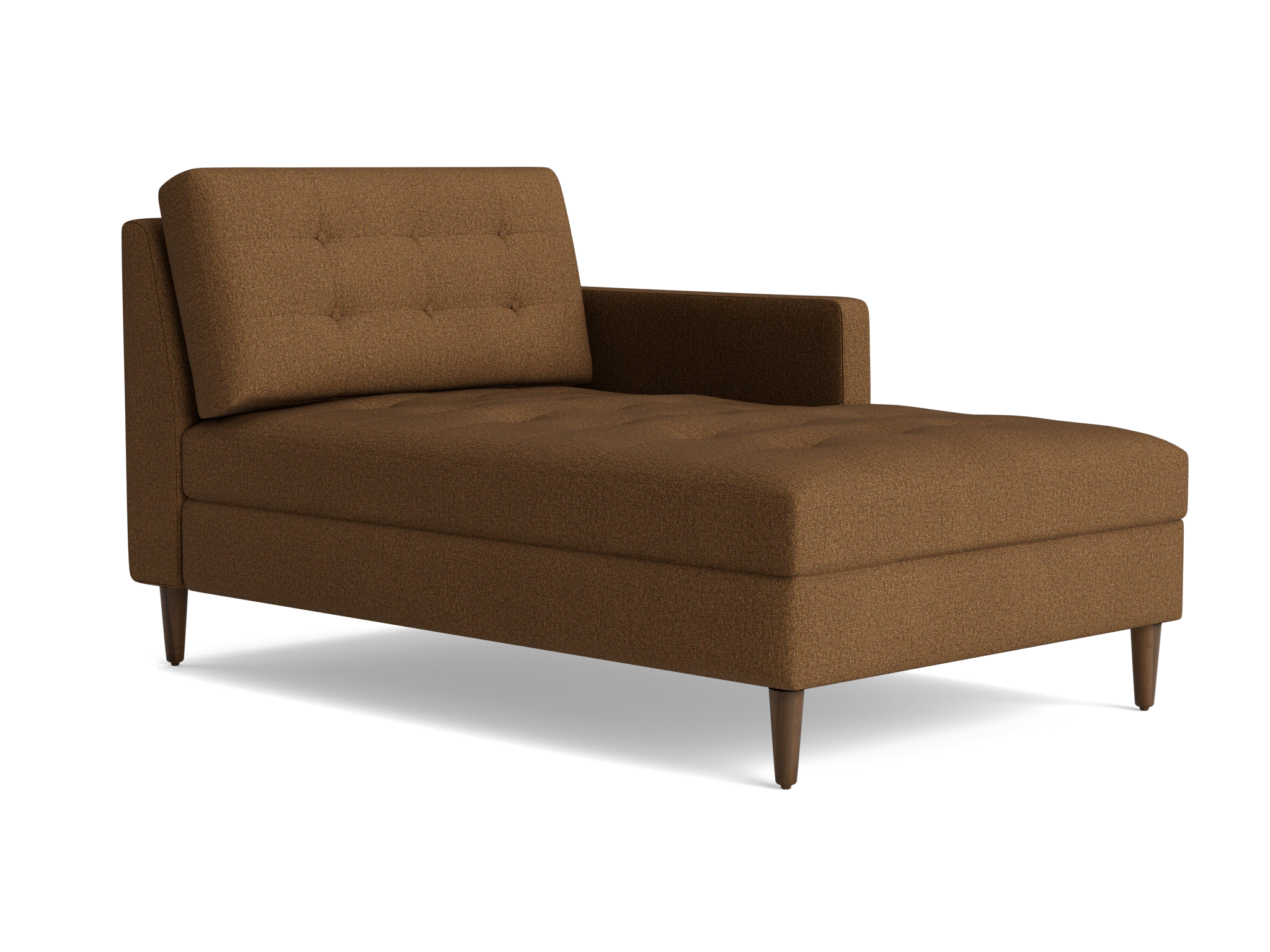 eliot single arm chaise faithful mocha