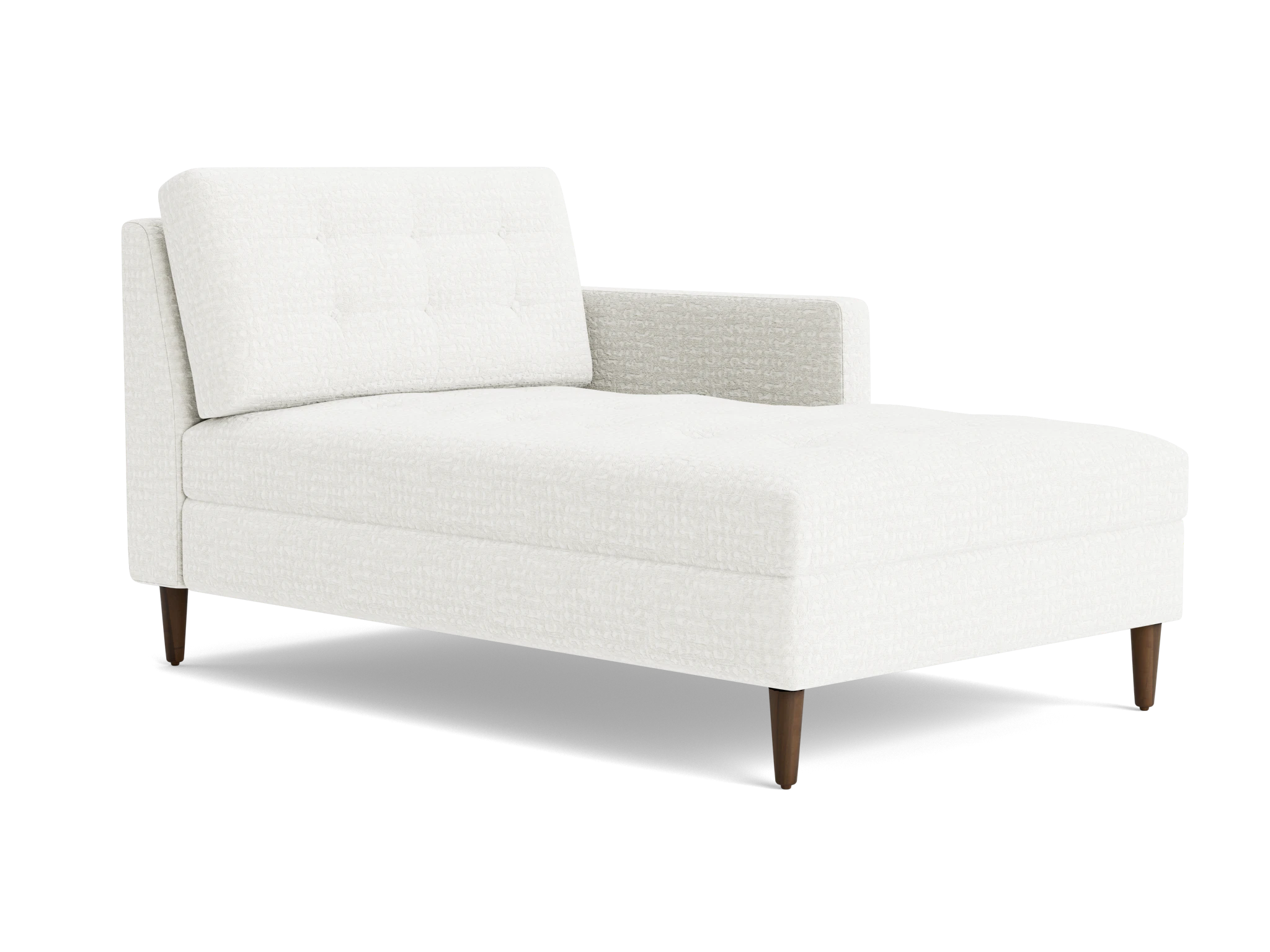 eliot single arm chaise soul pantone cloud dancer
