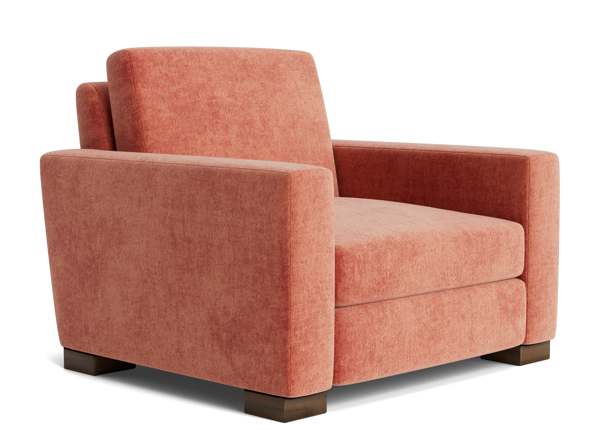 anton chair plush terra rose