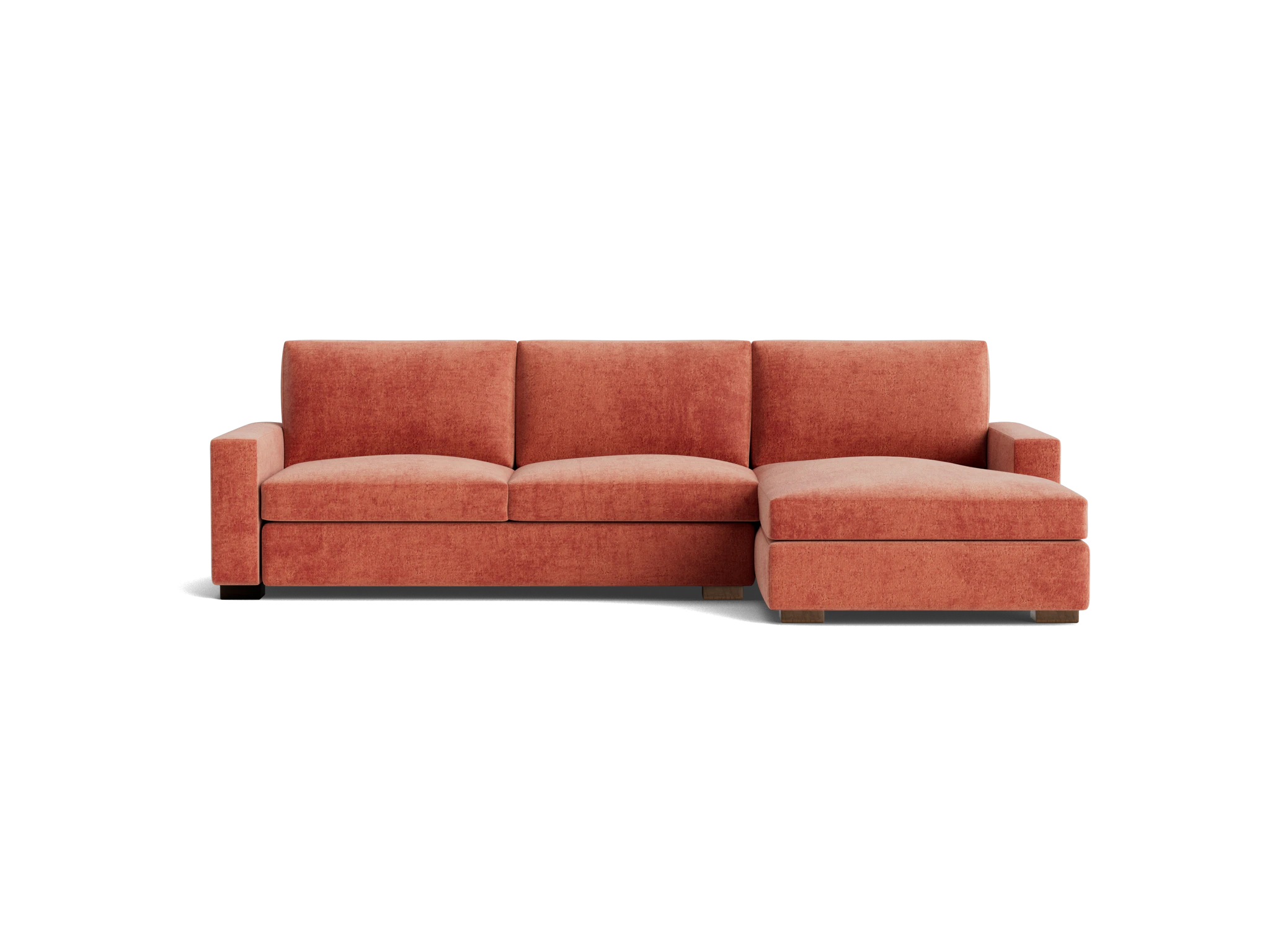 anton sectional plush terra rose