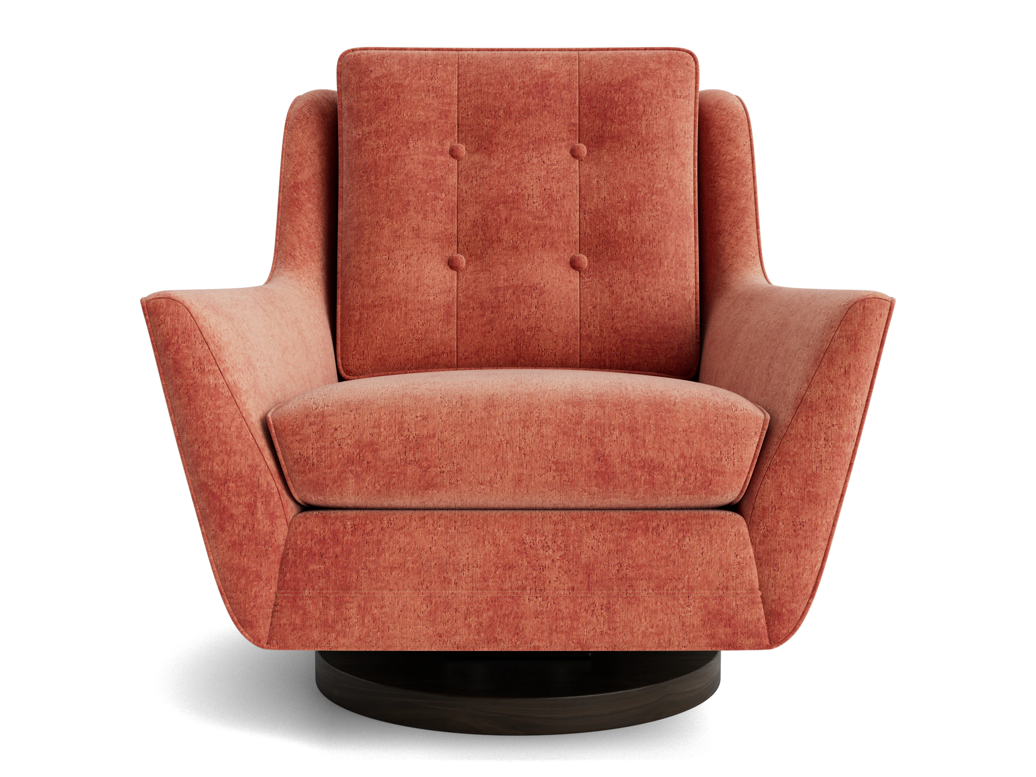 eastwood swivel chair plush terra rose
