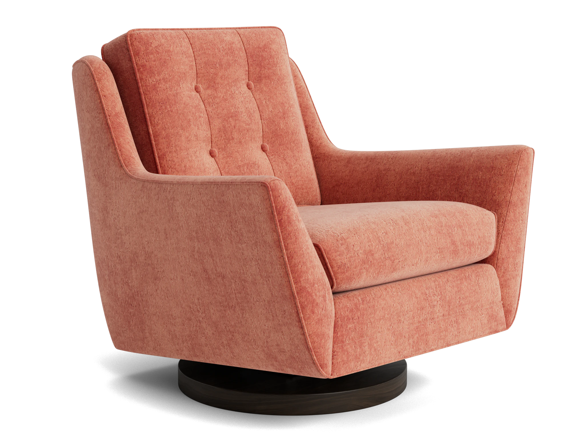 eastwood swivel chair plush terra rose