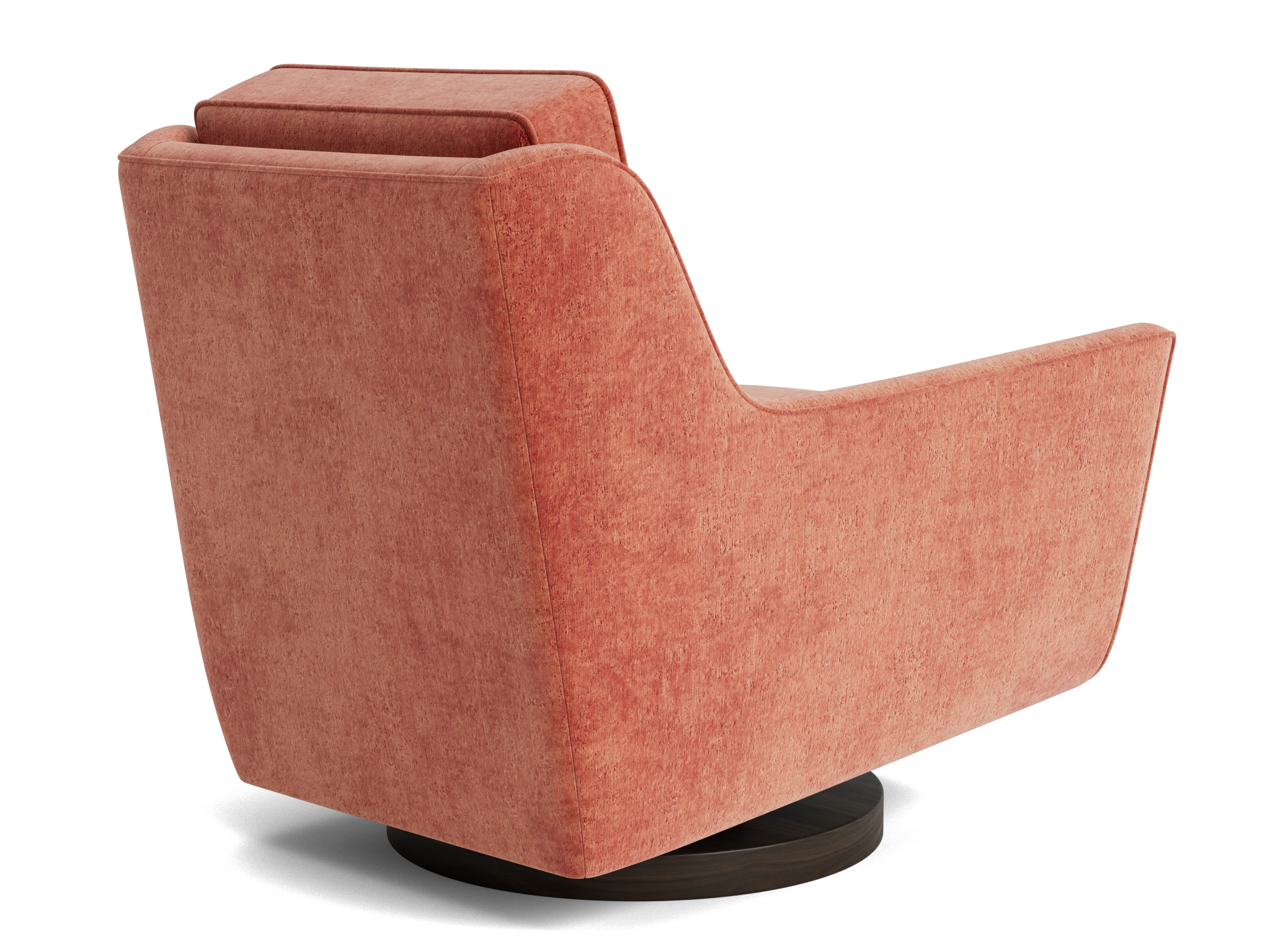 eastwood swivel chair plush terra rose