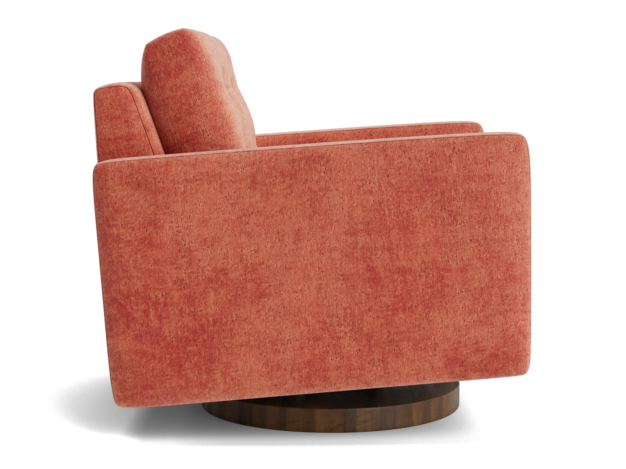 eliot swivel chair plush terra rose
