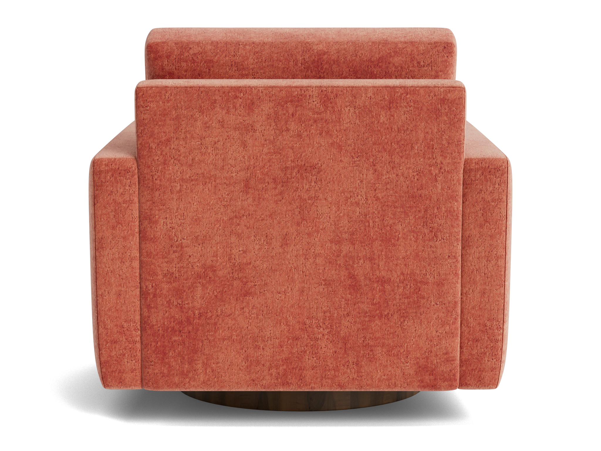 eliot swivel chair plush terra rose