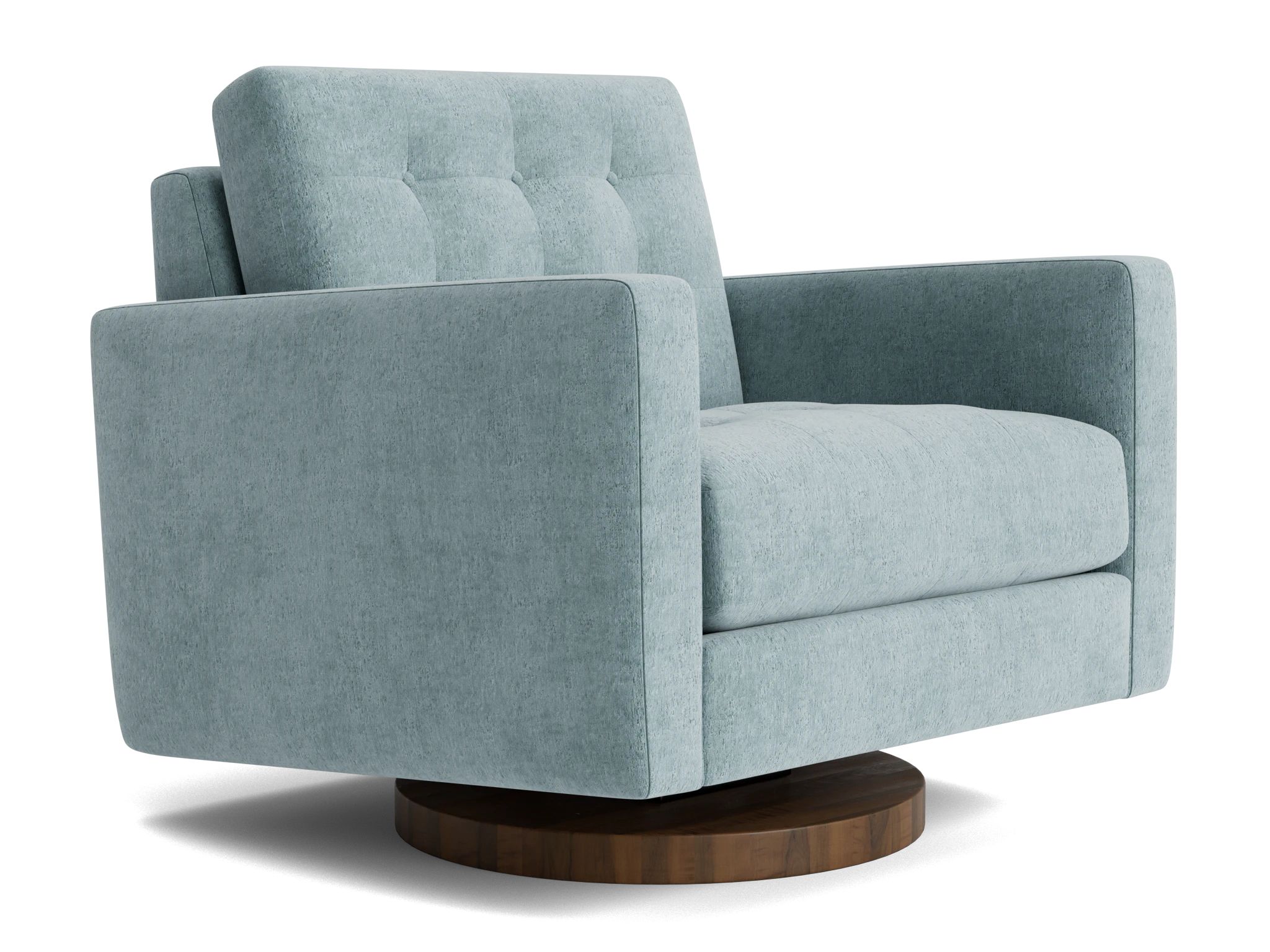 eliot swivel chair plush mist