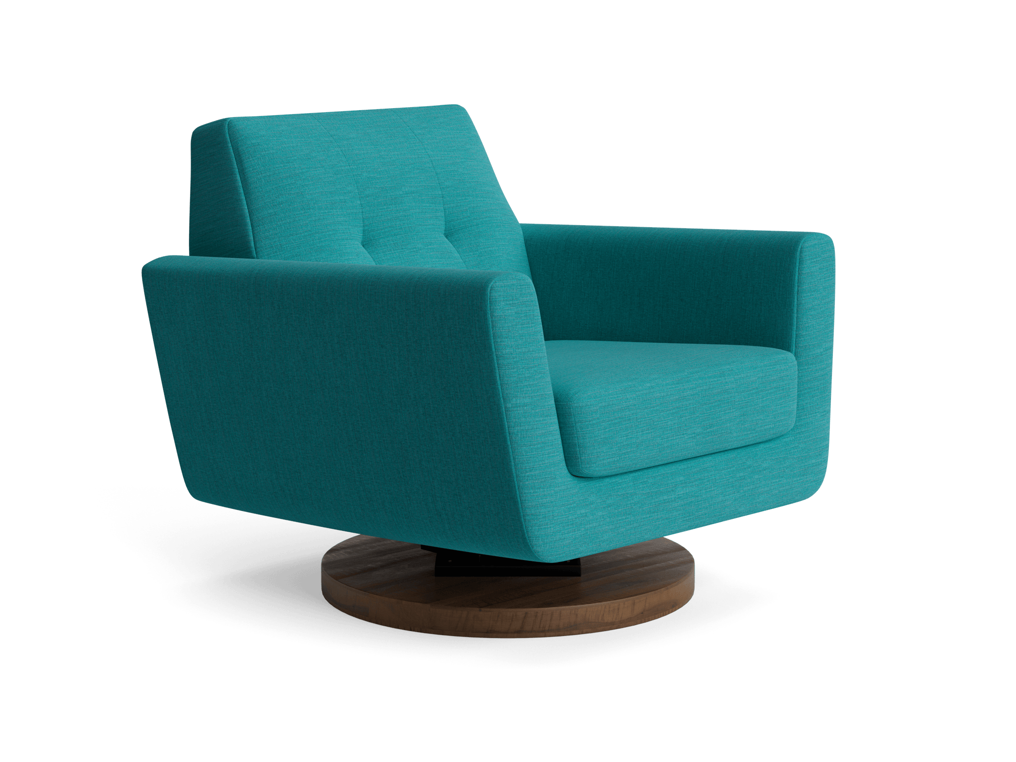 hughes swivel chair lucky turquoise
