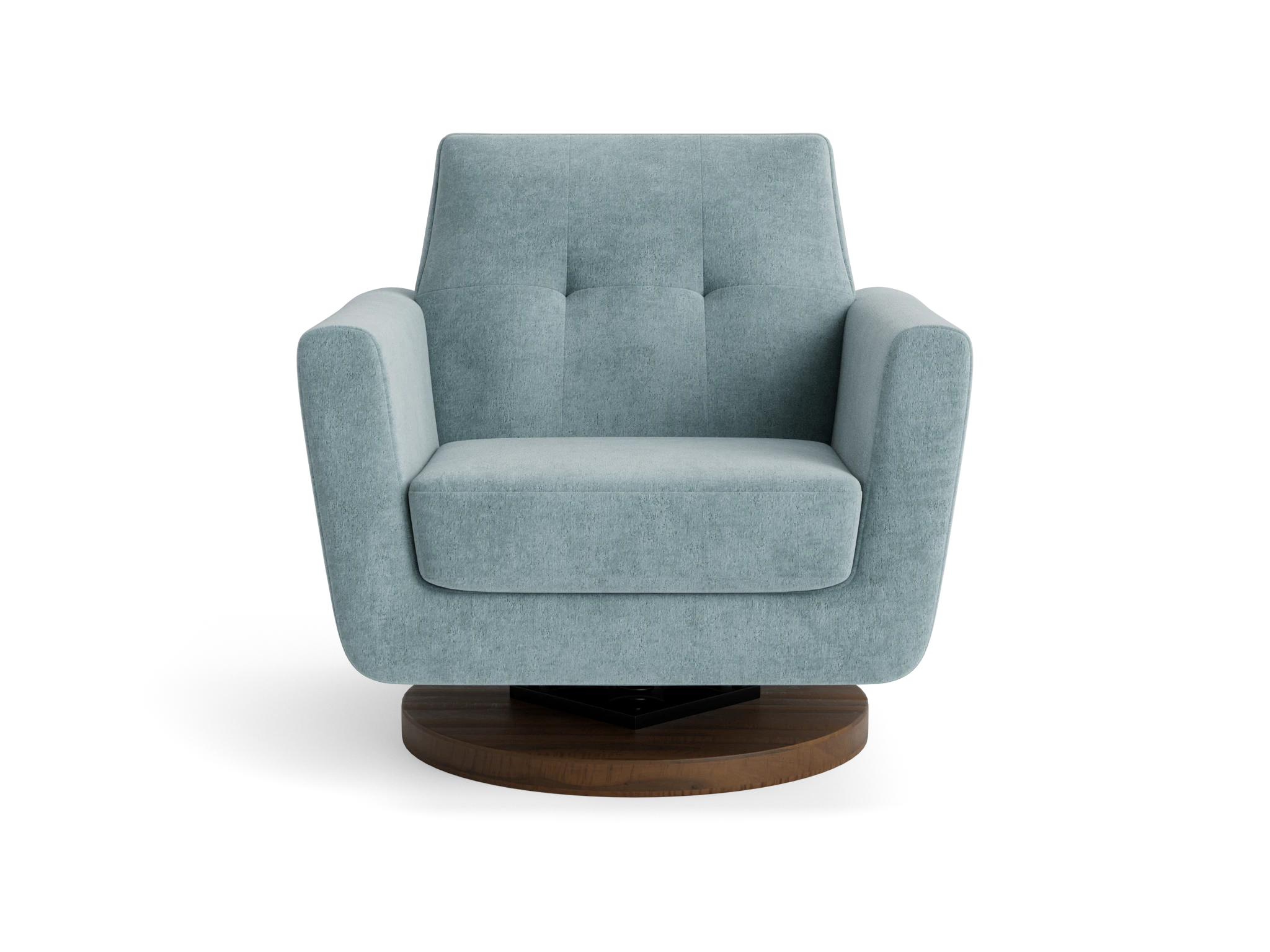 hughes swivel chair plush mist