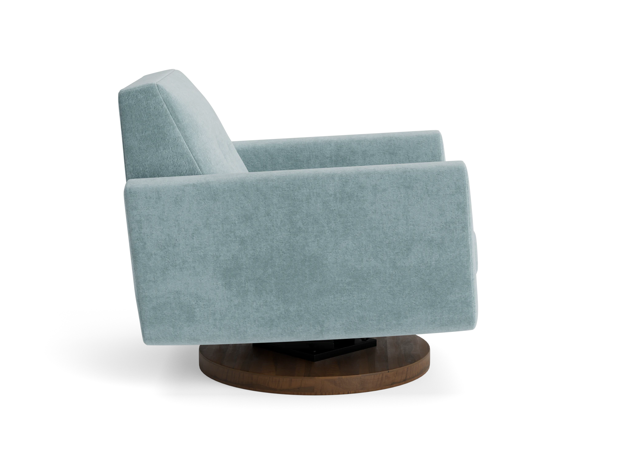 hughes swivel chair plush mist