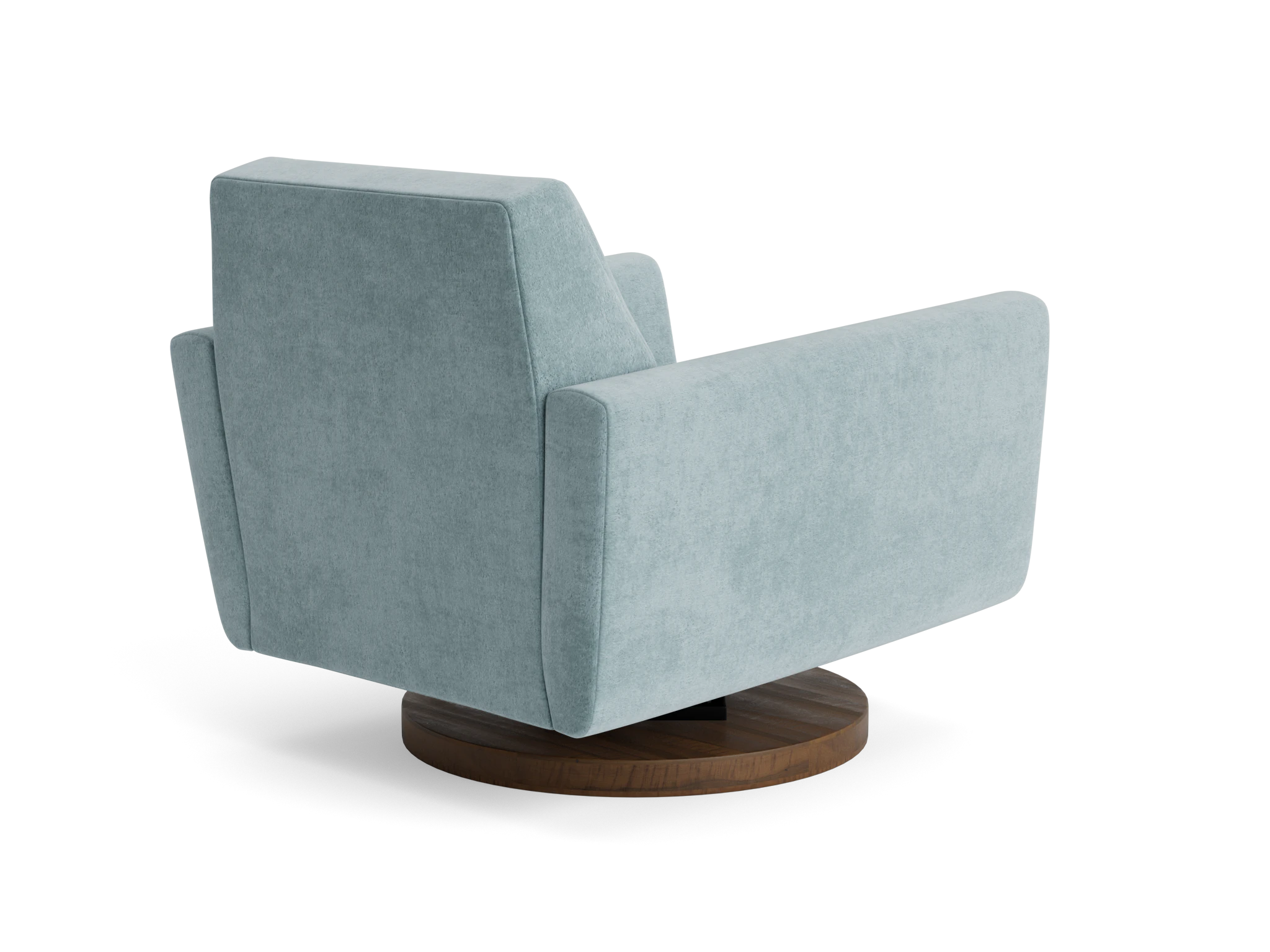 hughes swivel chair plush mist