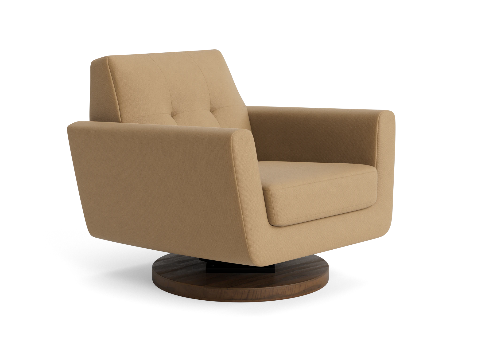hughes swivel chair washed california biscuit