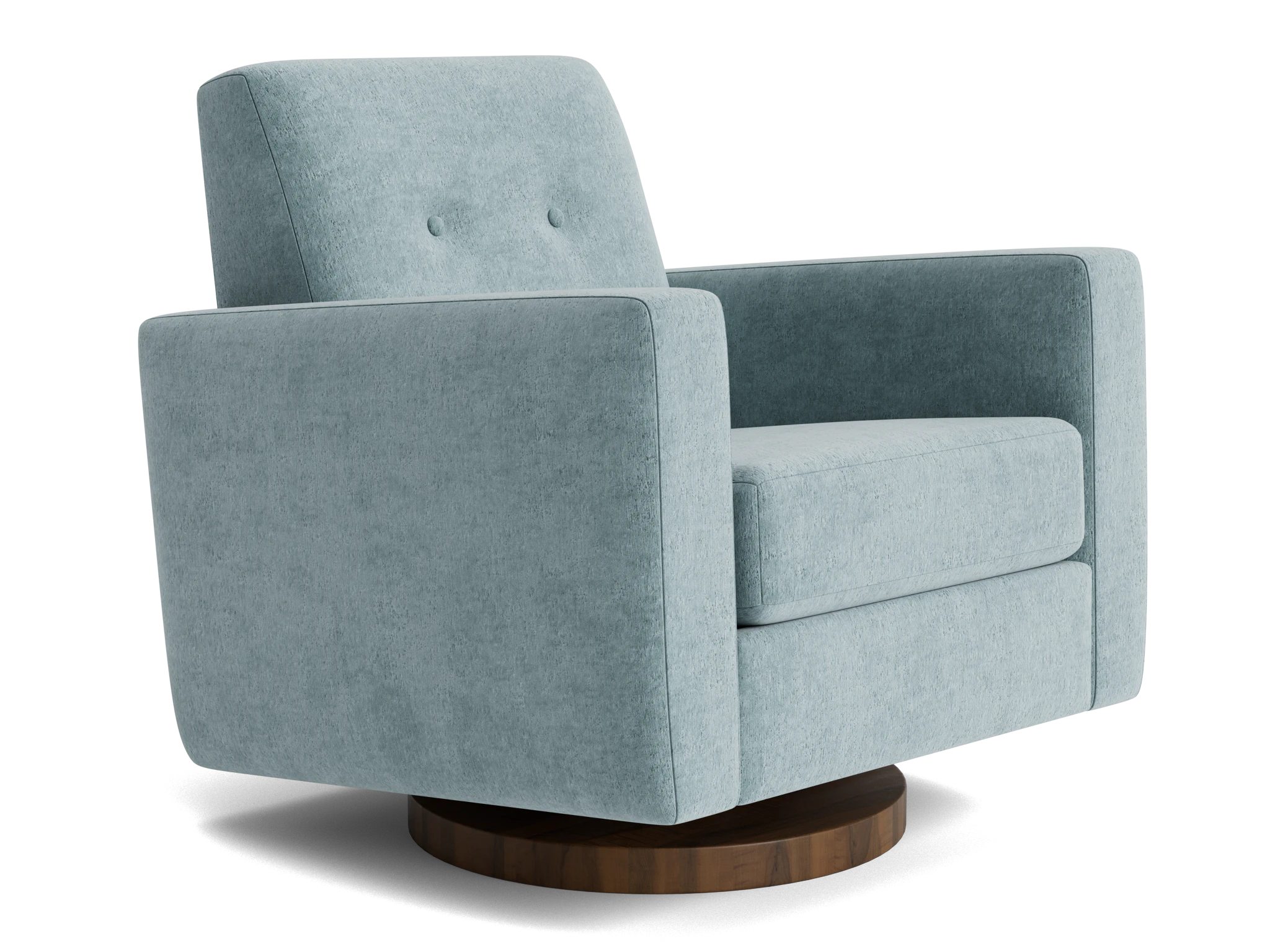 korver swivel chair plush mist