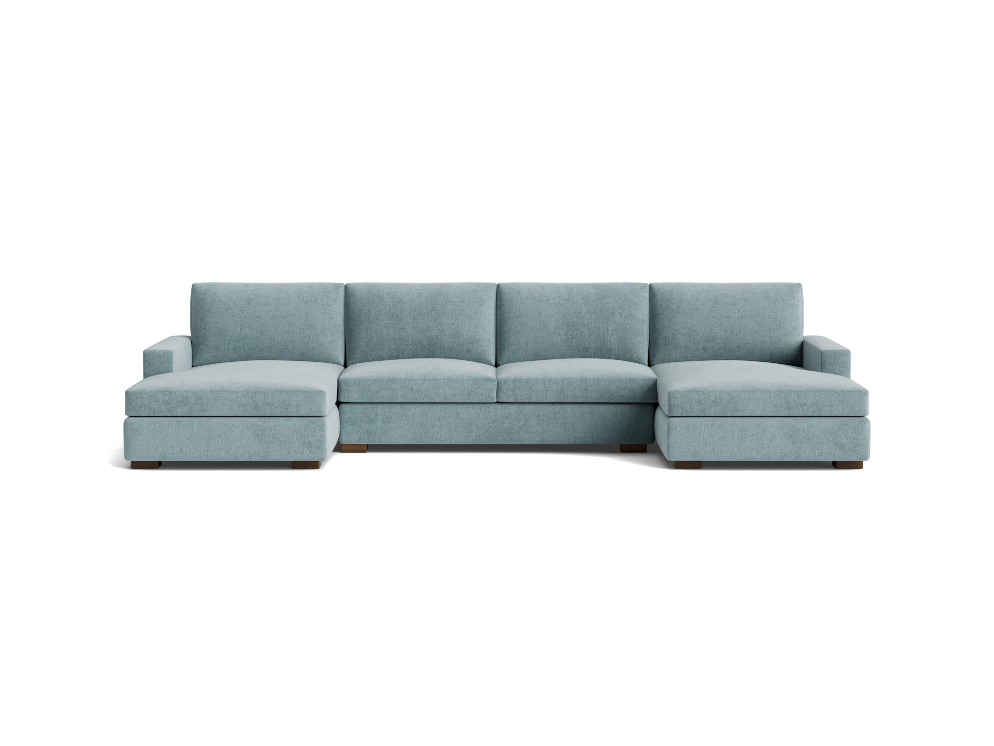 anton chaise sectional plush mist