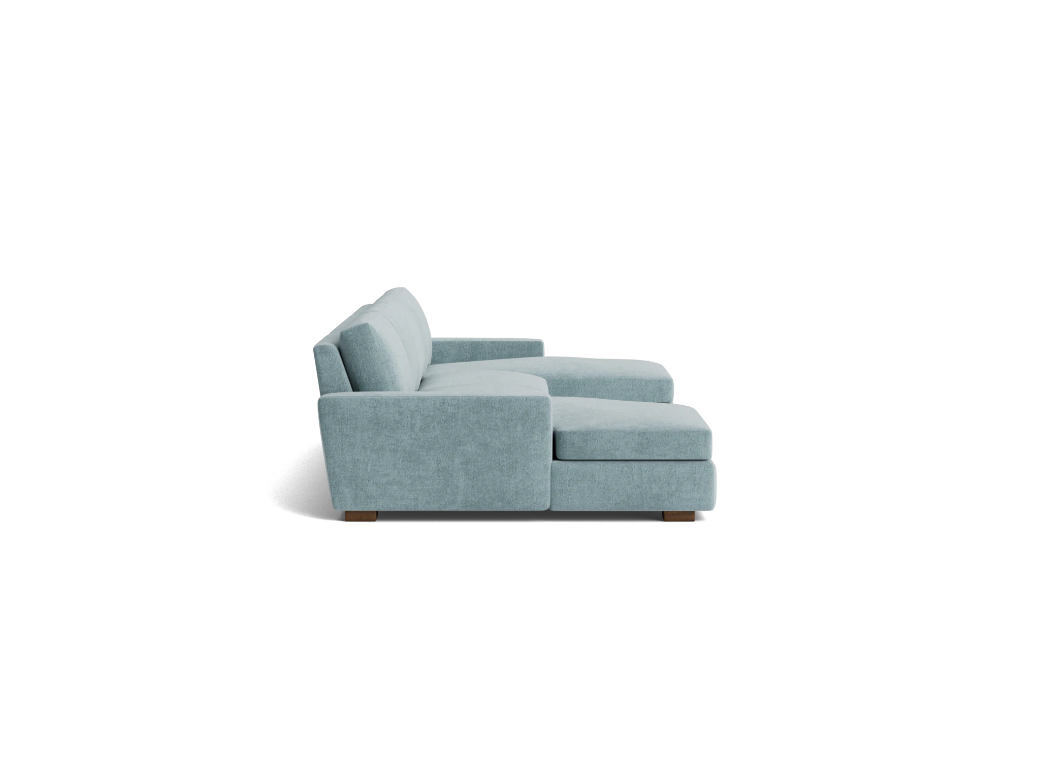 anton chaise sectional plush mist