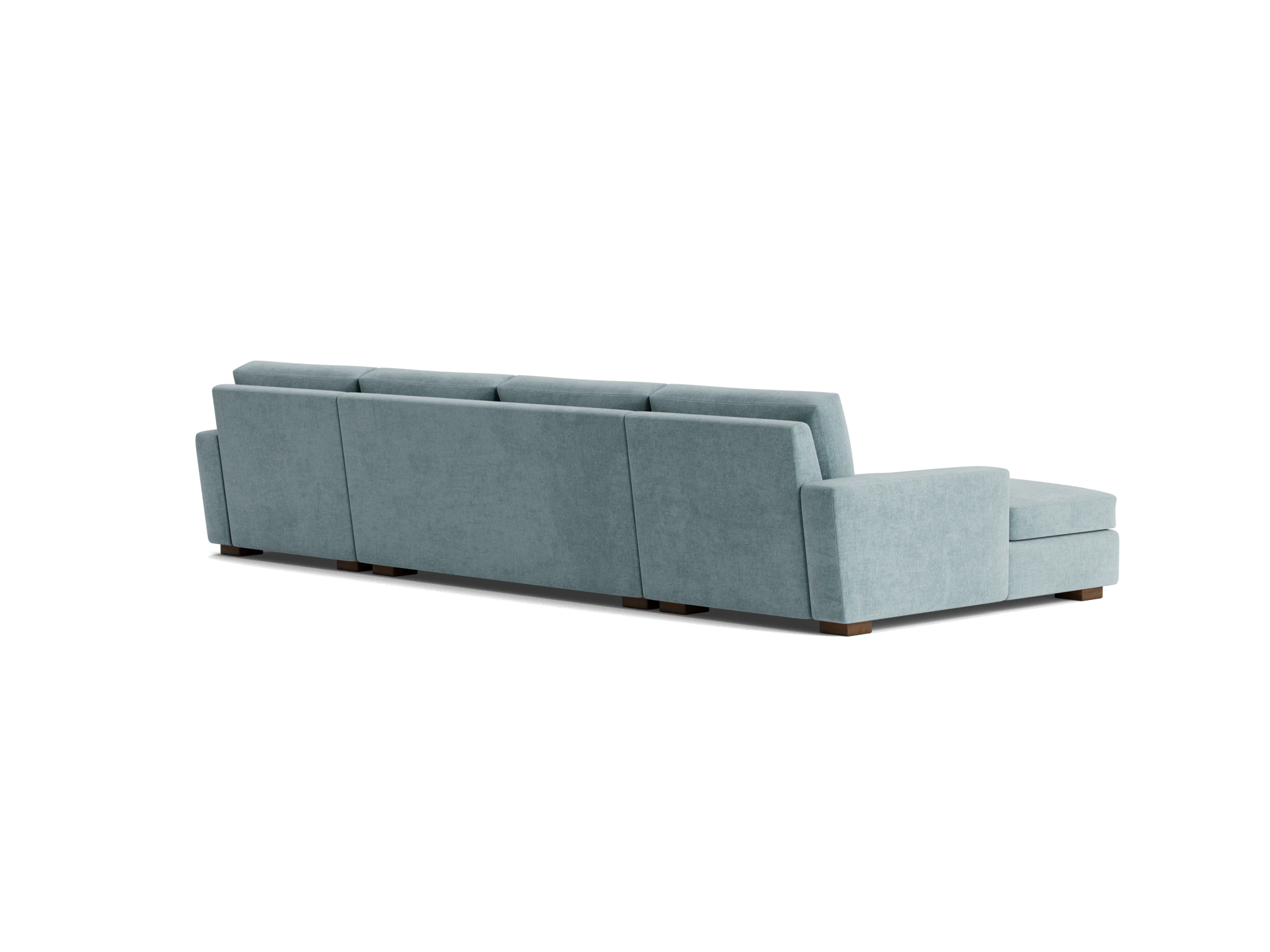 anton chaise sectional plush mist