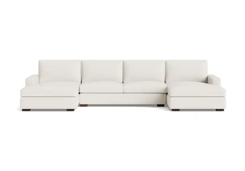 anton chaise sectional sunbrella loft white