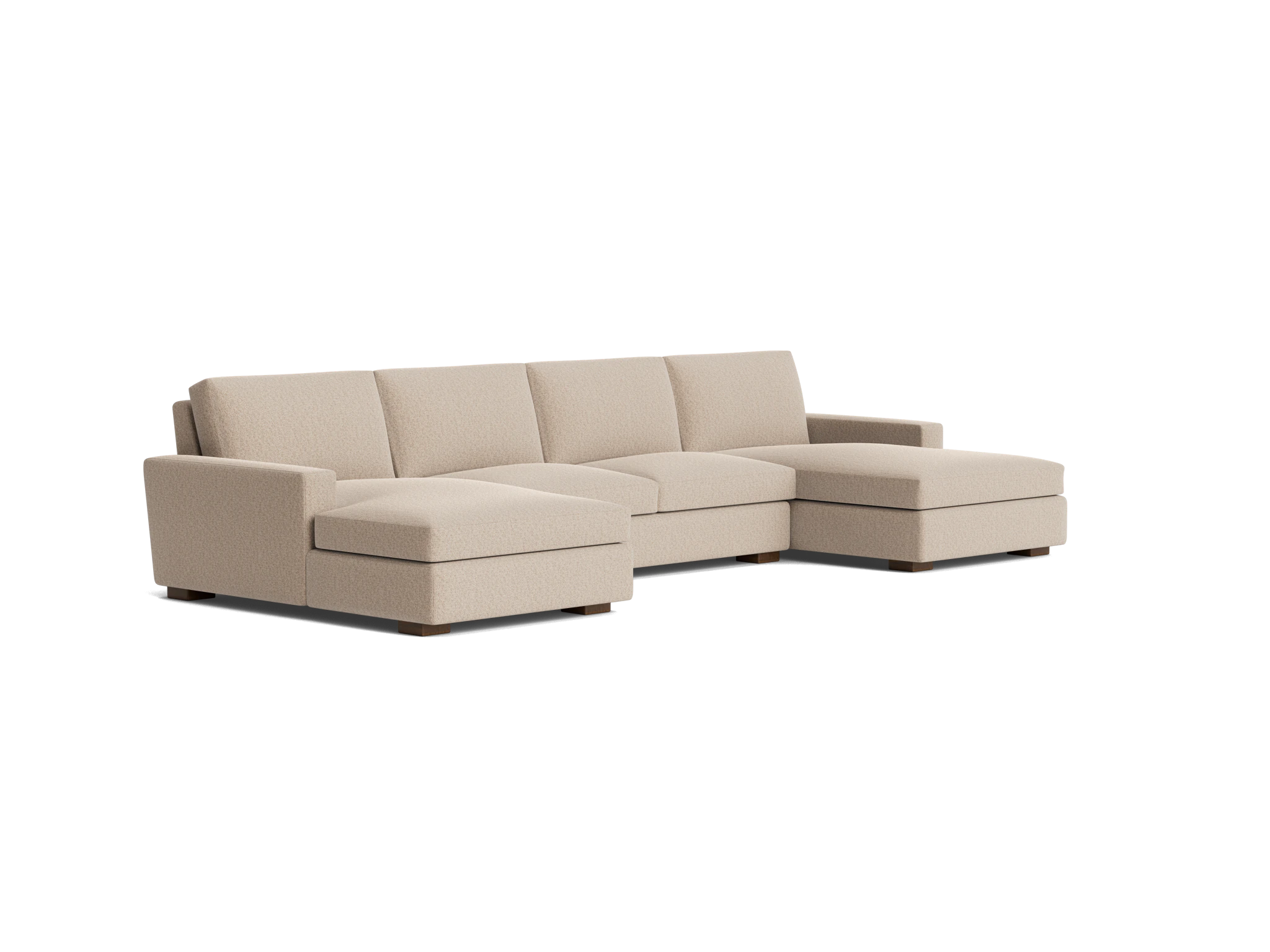 anton chaise sectional villa sand