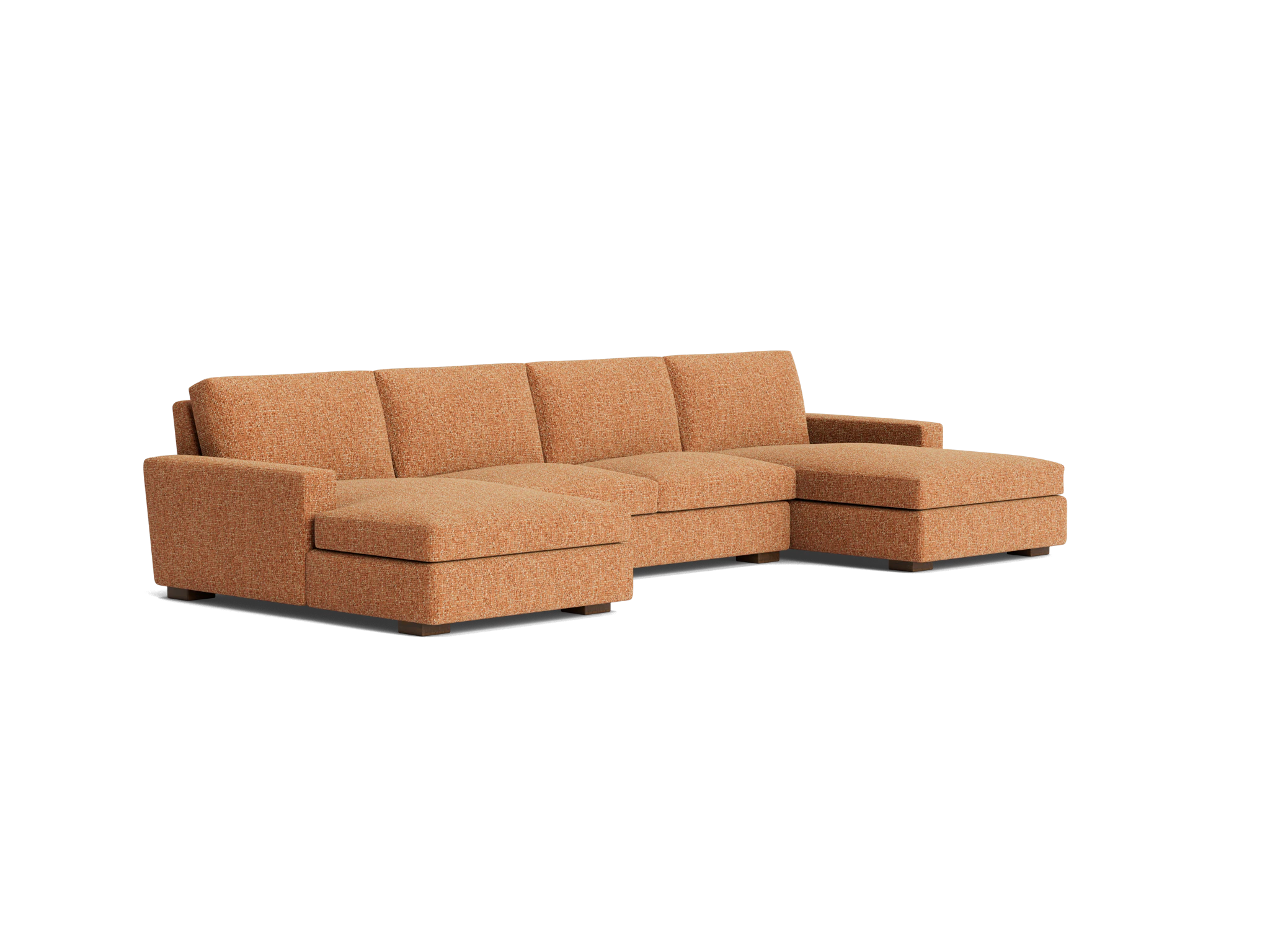 anton chaise sectional bungalow pantone glazed ginger