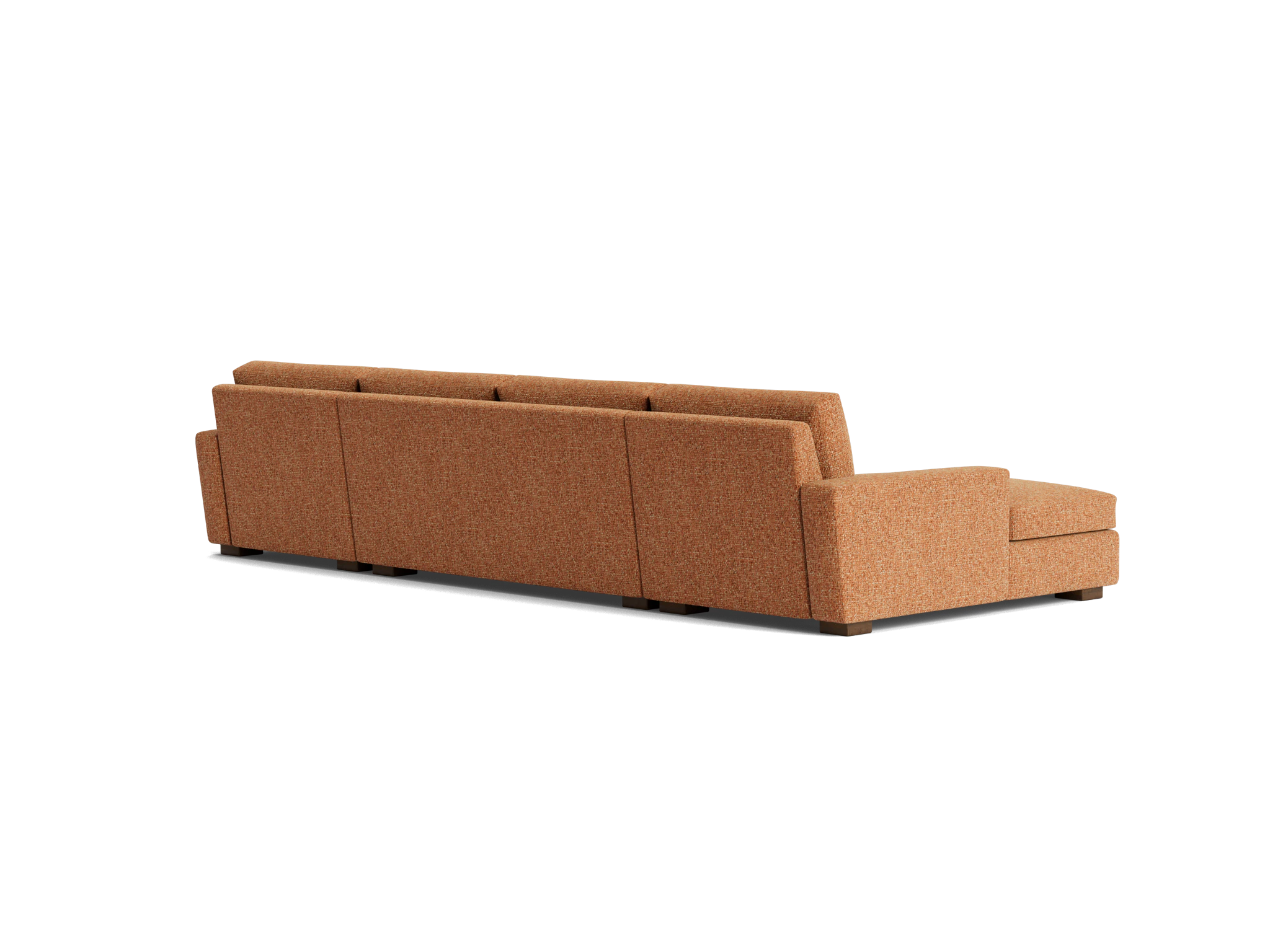anton chaise sectional bungalow pantone glazed ginger