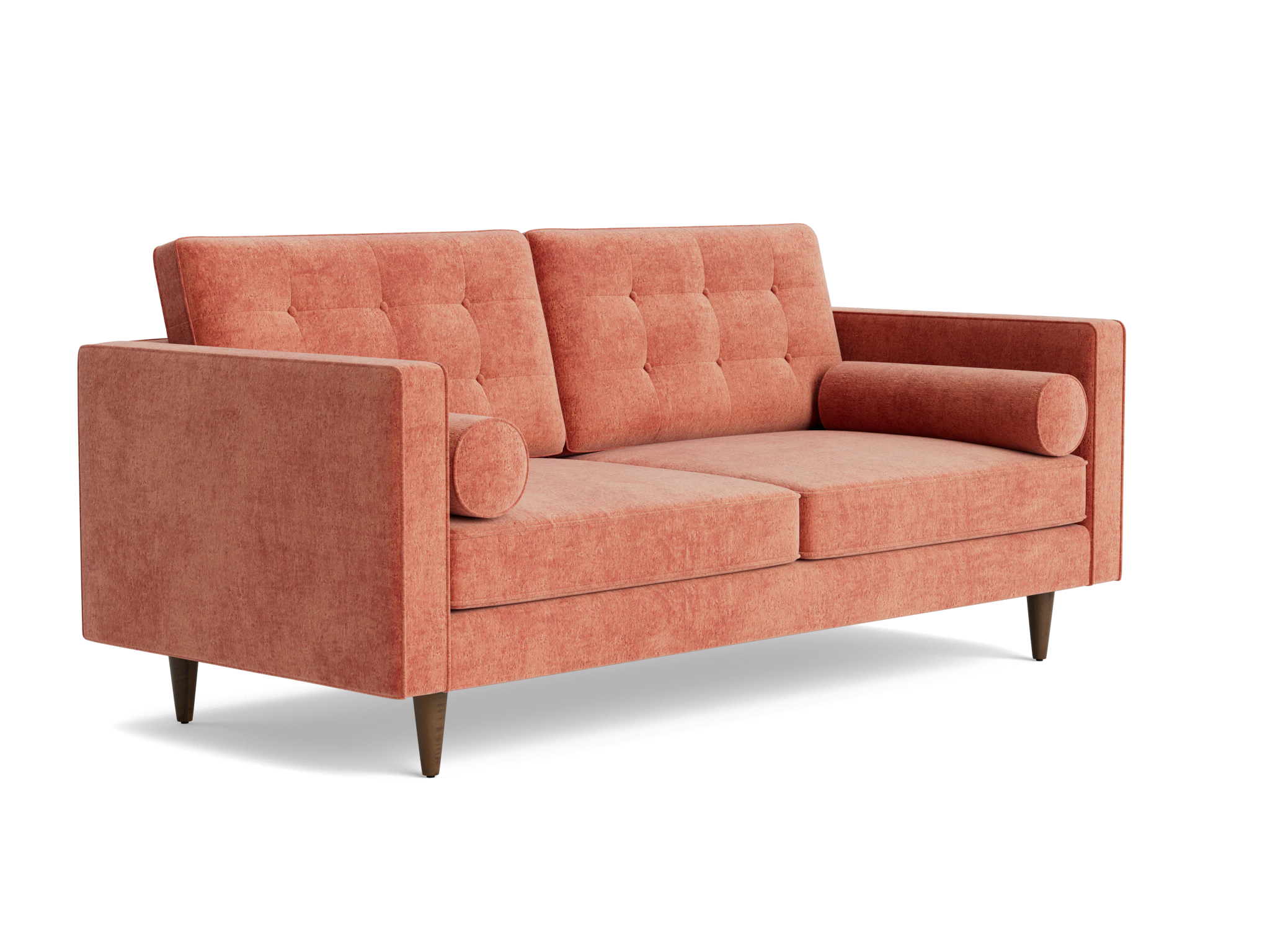 braxton loveseat plush terra rose