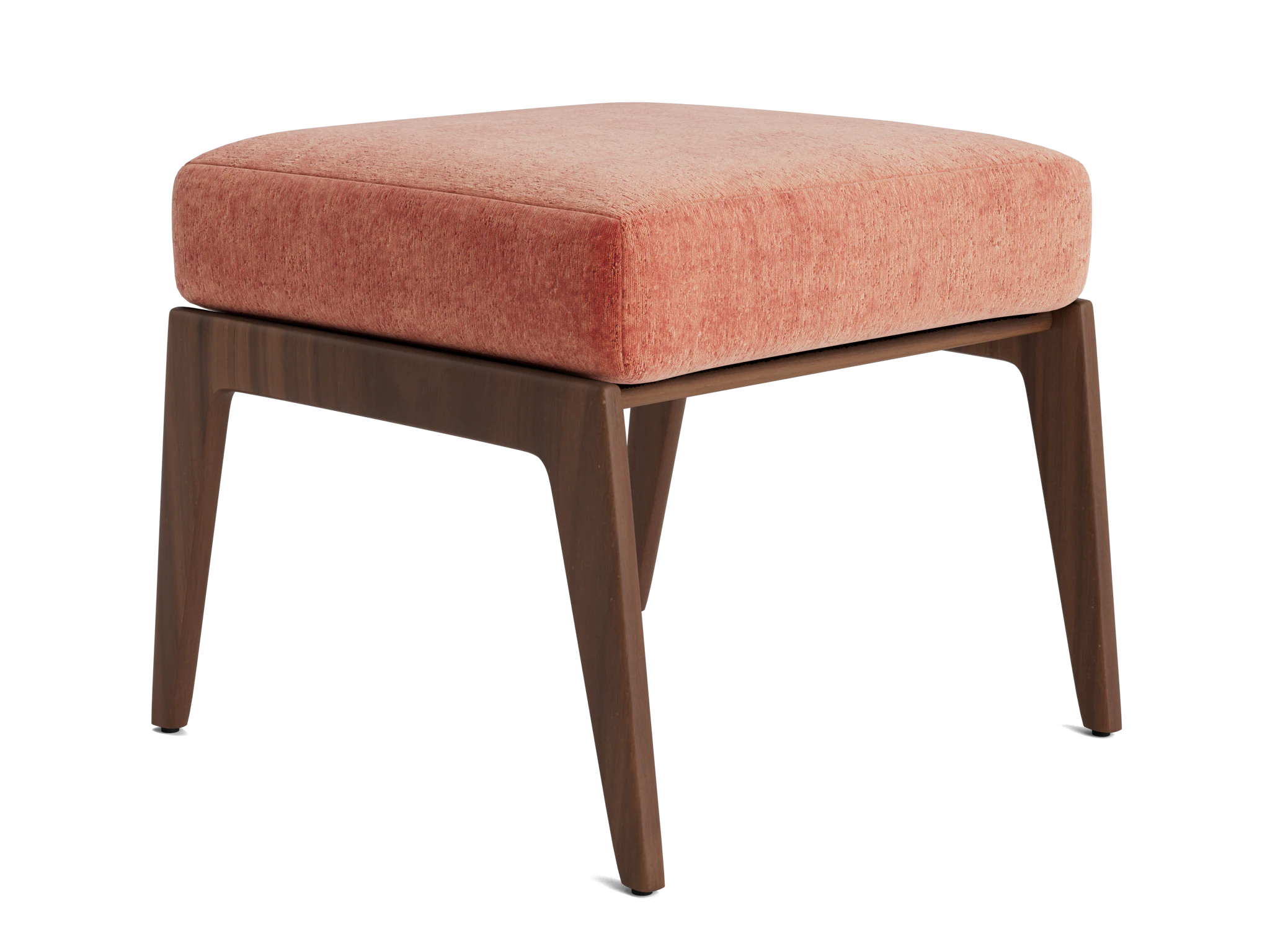soto ottoman plush terra rose