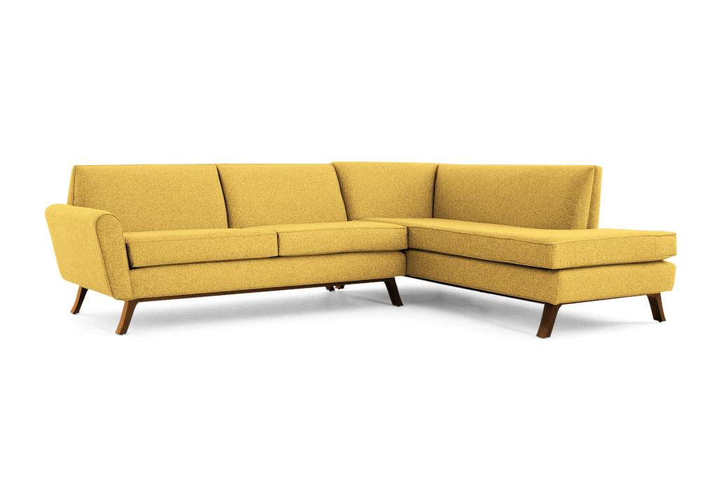 hyland sectional with bumper %282 piece%29 bentley daisey