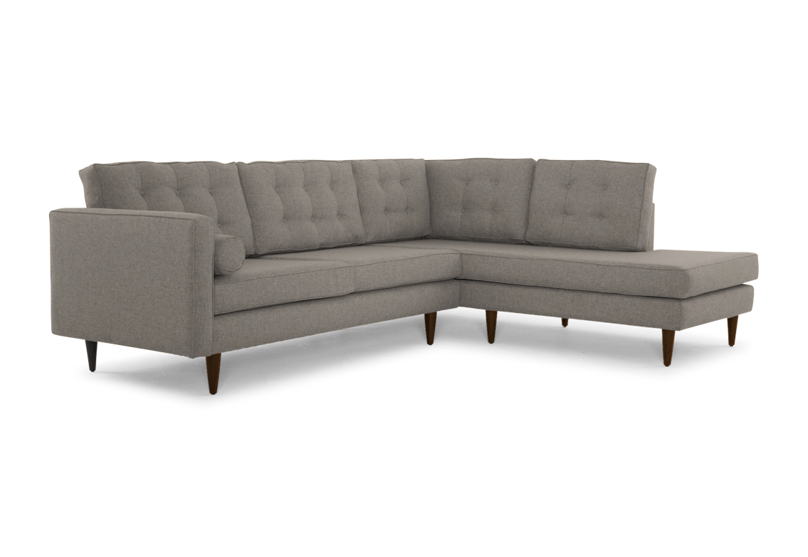 braxton sectional with bumper %282 piece%29 prime stone