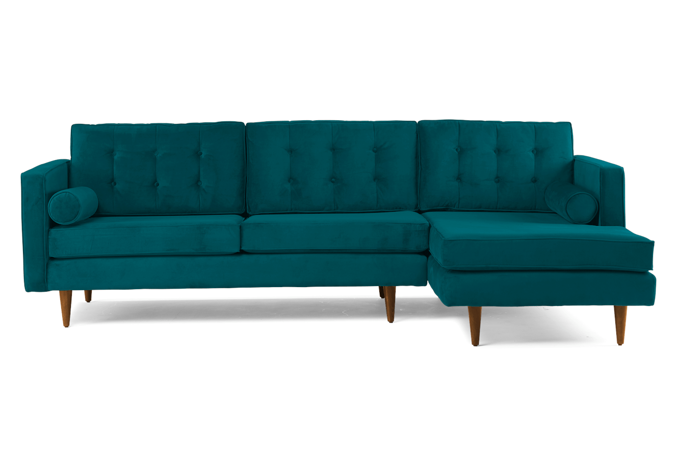 braxton sectional lucky turquoise