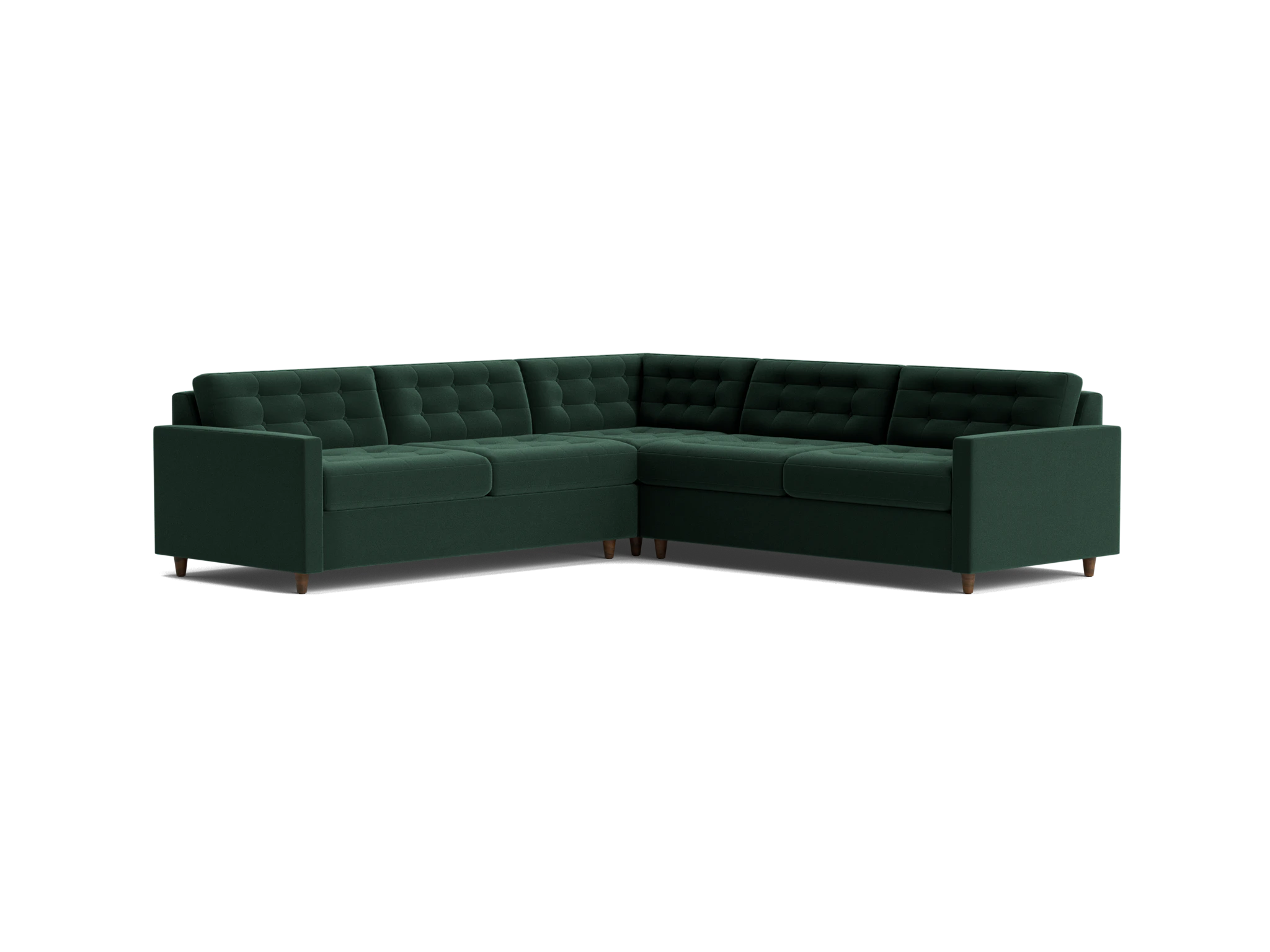 eliot corner sectional sleeper %283 piece%29 royale evergreen