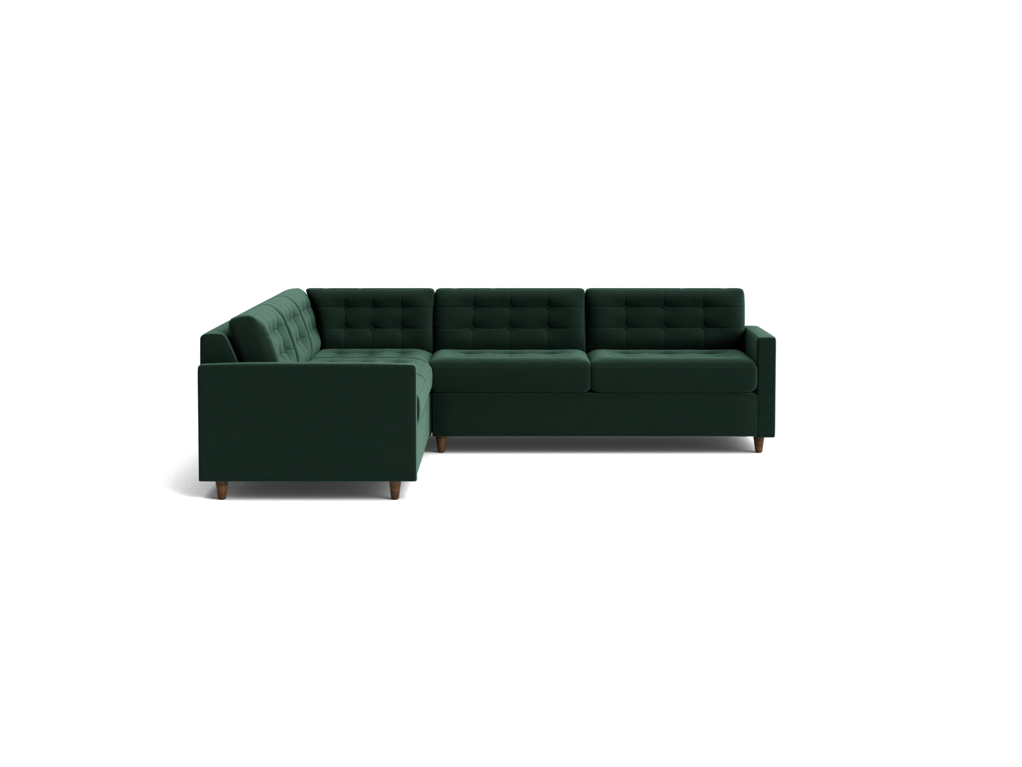 eliot corner sectional sleeper %283 piece%29 royale evergreen