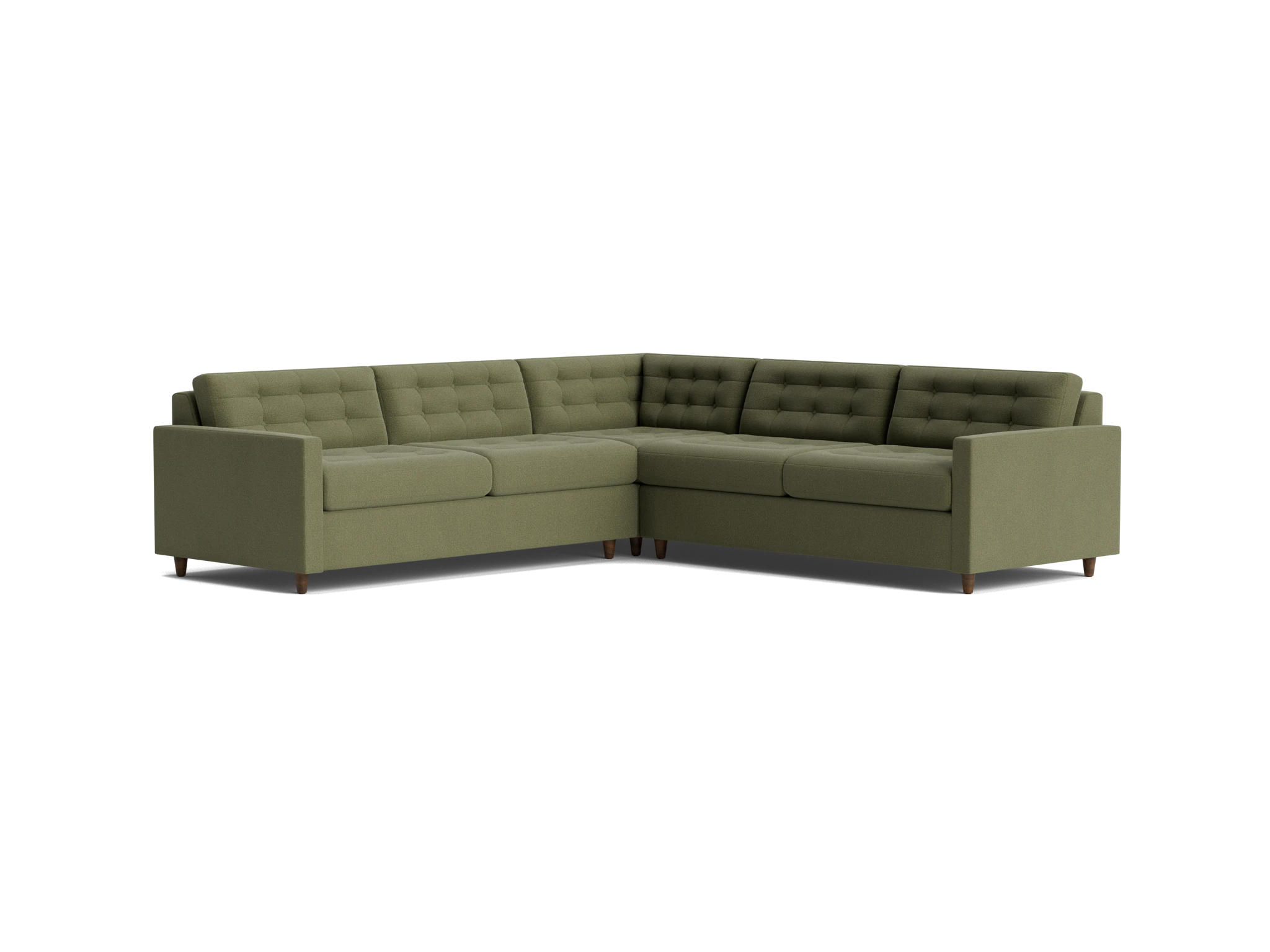 eliot corner sectional sleeper %283 piece%29 faithful olive