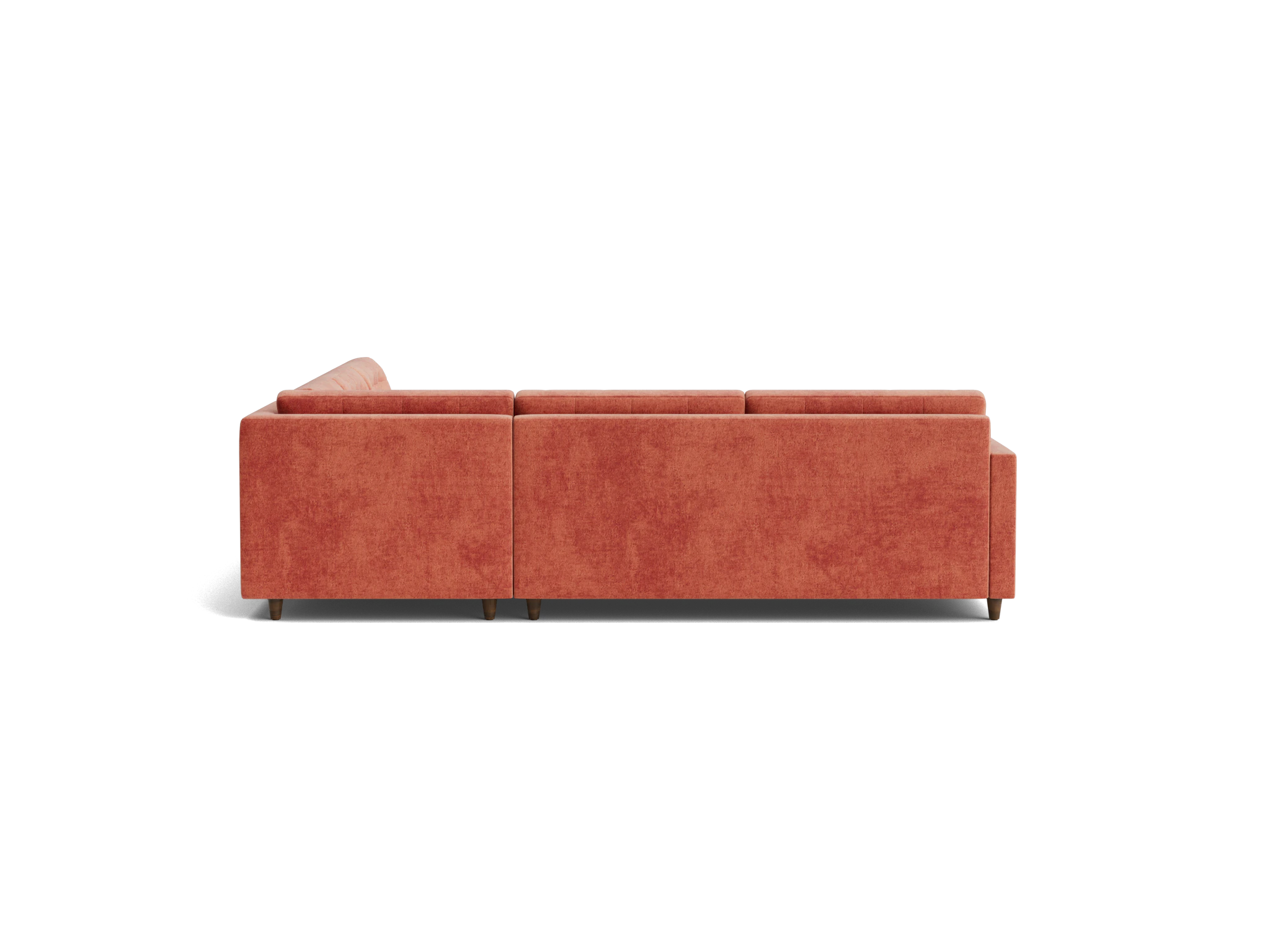 eliot corner sectional sleeper %283 piece%29 plush terra rose