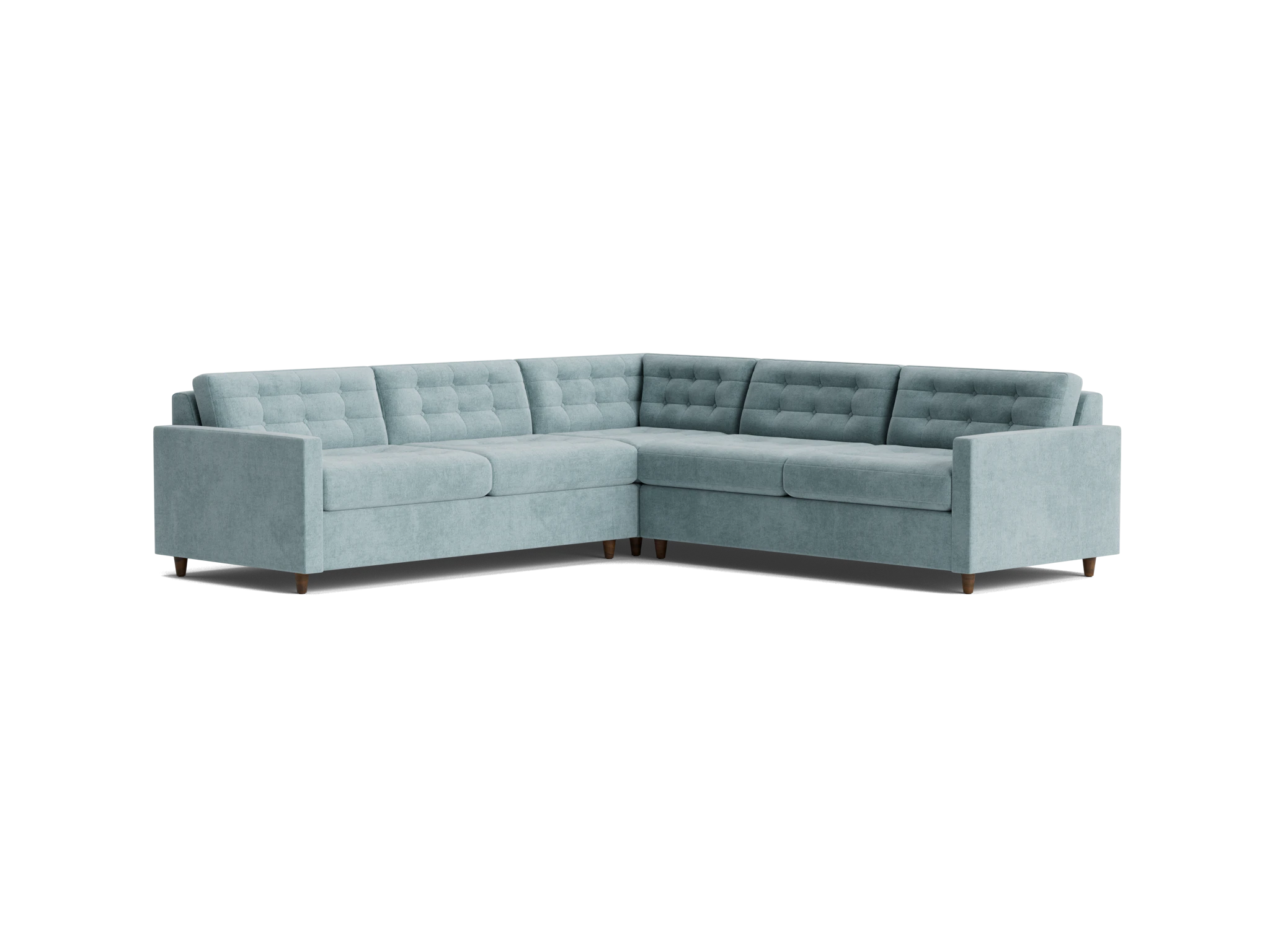 eliot corner sectional sleeper %283 piece%29 plush mist
