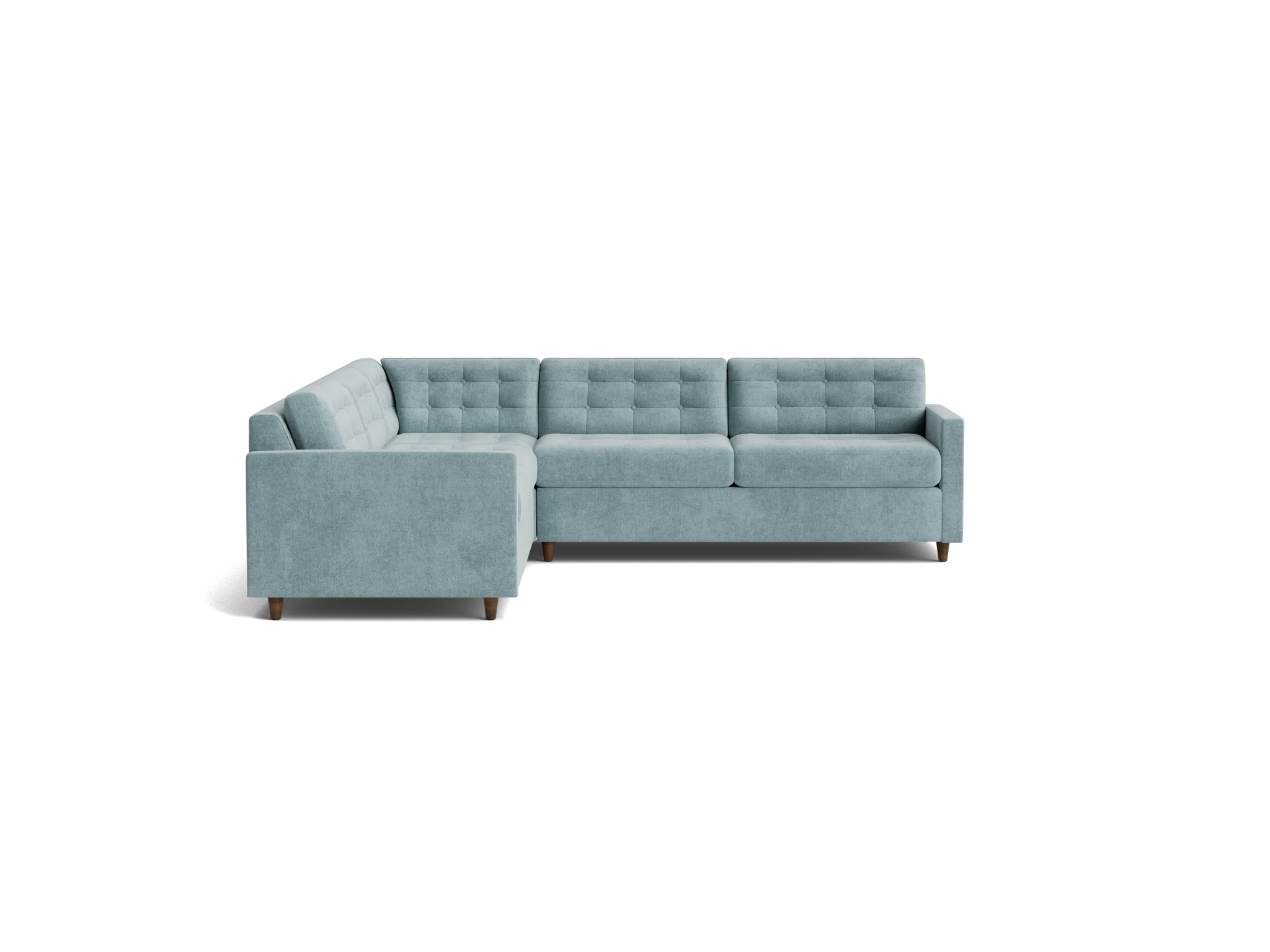 eliot corner sectional sleeper %283 piece%29 plush mist