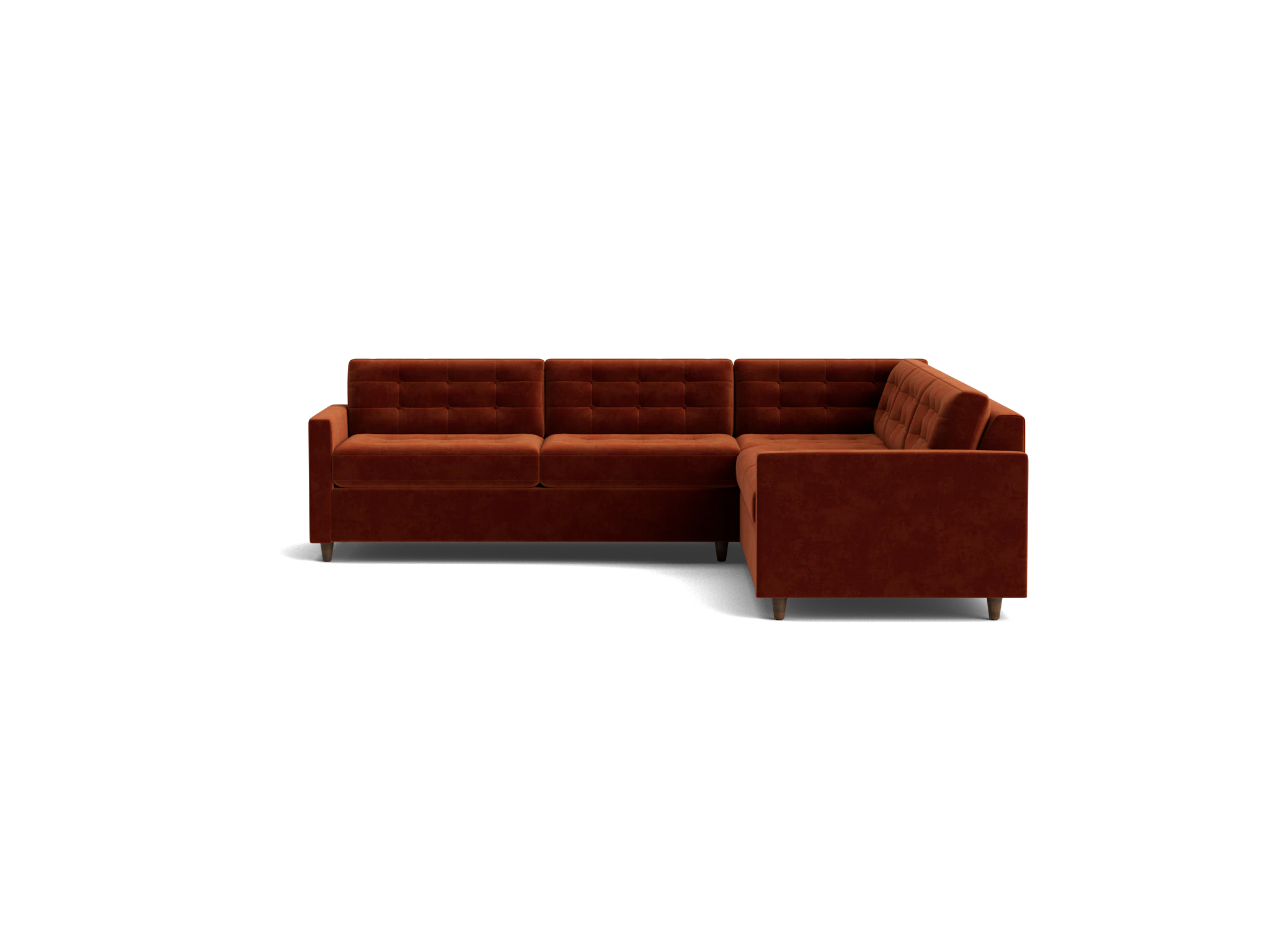 eliot corner sectional sleeper %283 piece%29 harper cinnamon