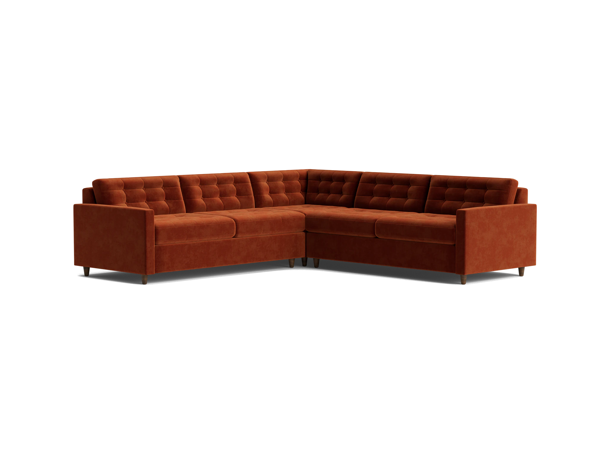 eliot corner sectional sleeper %283 piece%29 harper cinnamon