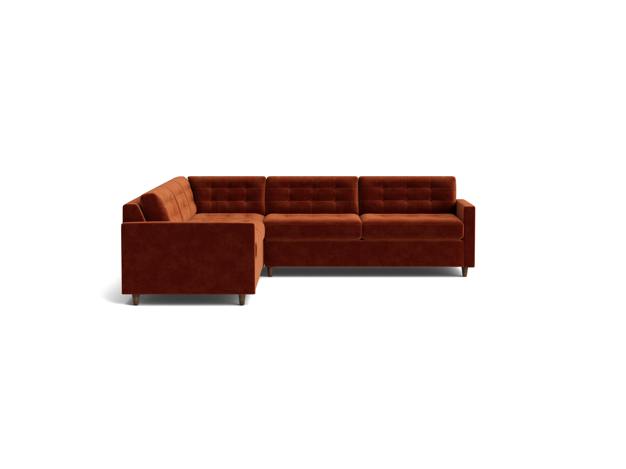 eliot corner sectional sleeper %283 piece%29 harper cinnamon