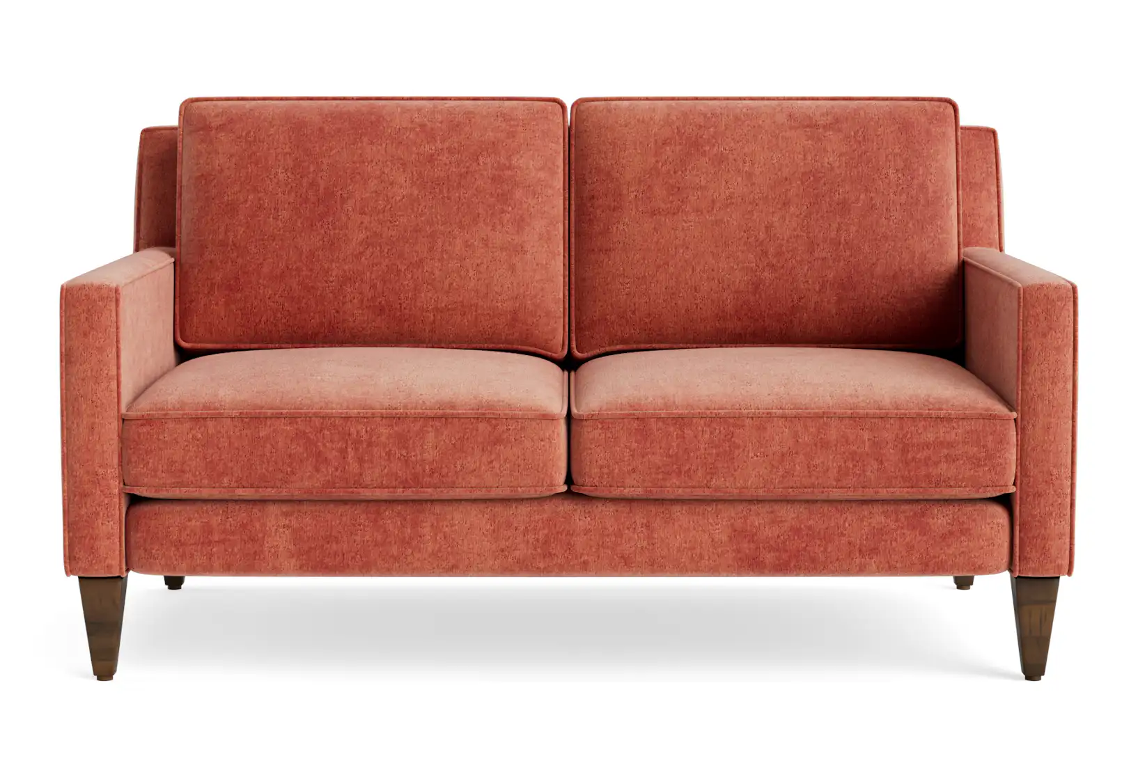 levi loveseat plush terra rose