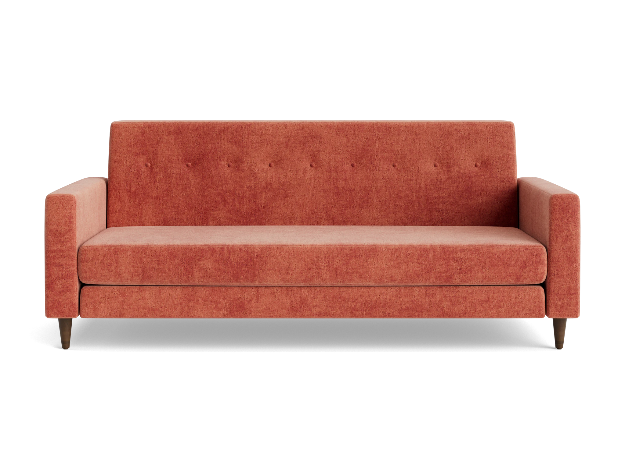 korver loveseat plush terra rose